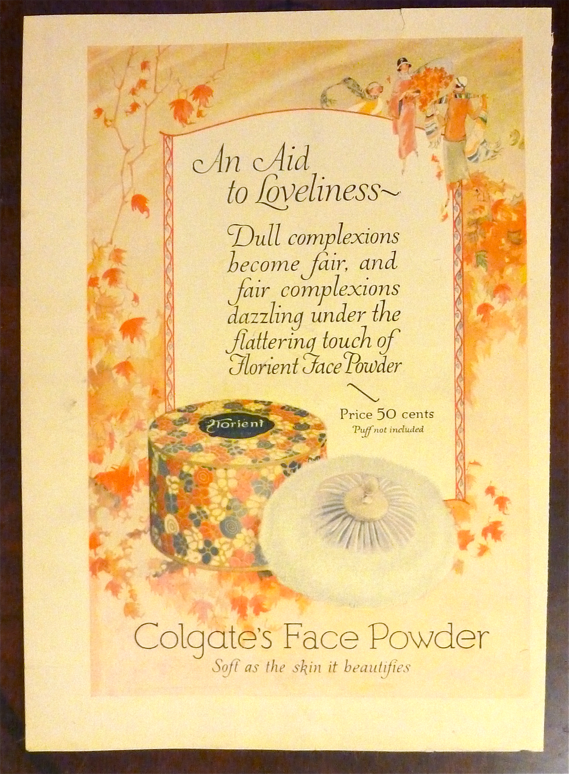 1924 Colgate Face Powder with Florient Face Powder
