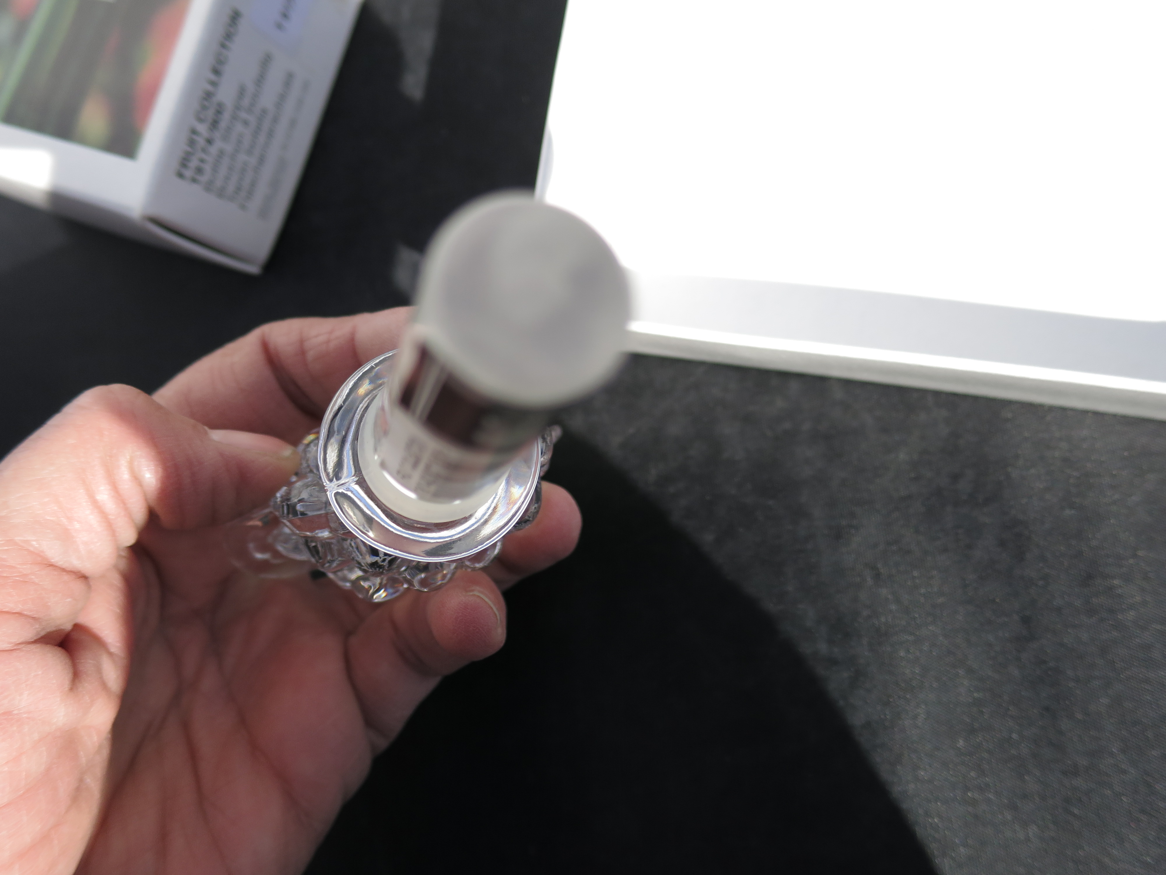 Mikasa Lead Crystal Bottle Stopper Fruit Grapes
