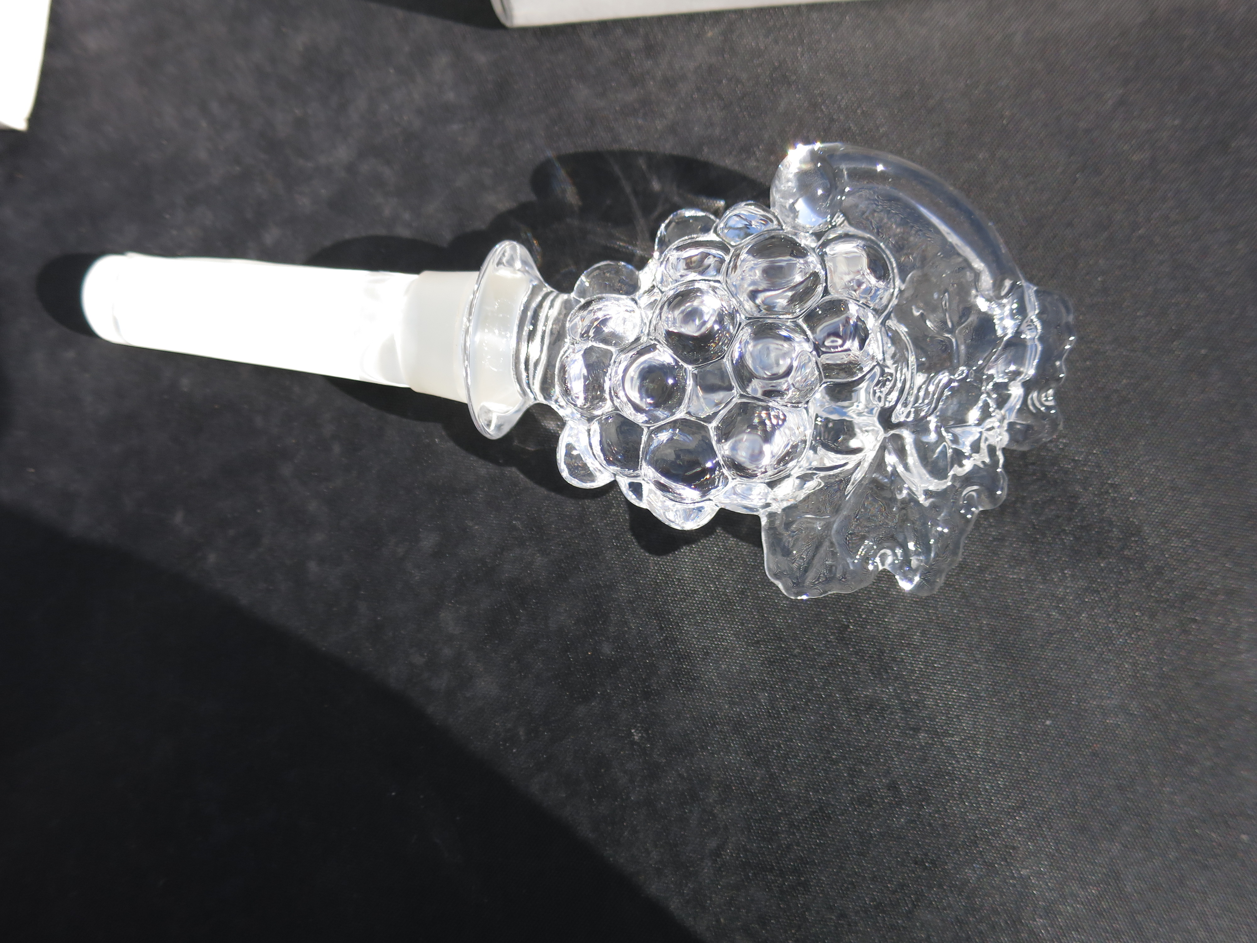 Mikasa Lead Crystal Bottle Stopper Fruit Grapes