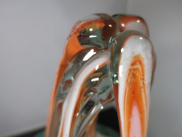 Arklahoma Art Glass Vase aka Sooner or Ozark glass 15 1/4 inches