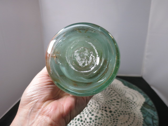 Arklahoma Art Glass Vase aka Sooner or Ozark glass 15 1/4 inches