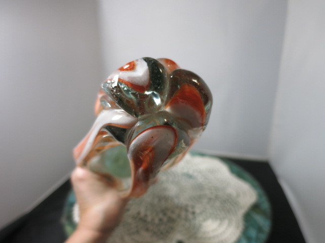 Arklahoma Art Glass Vase aka Sooner or Ozark glass 15 1/4 inches