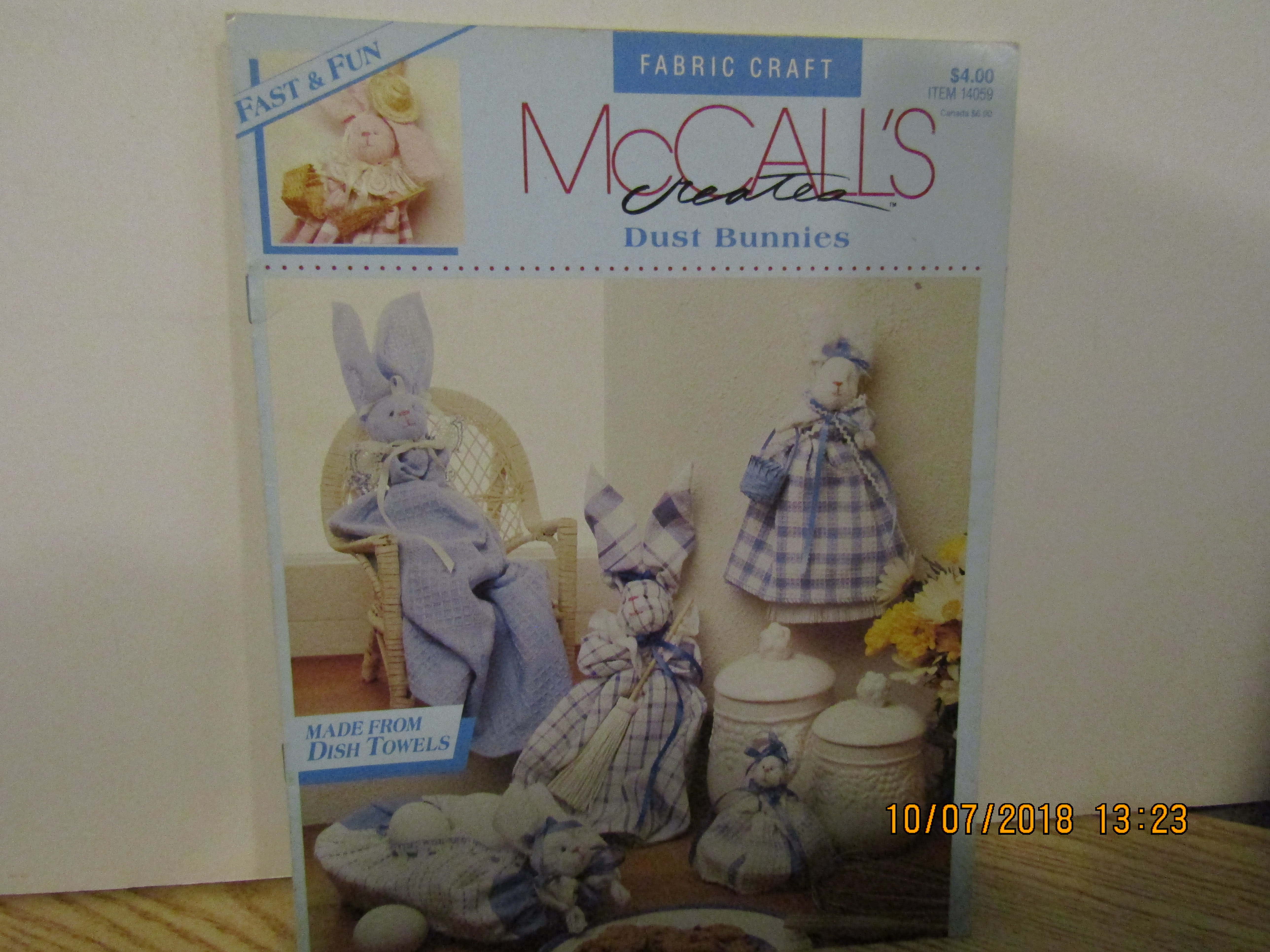 McCall's Fabric Craft Creates Dust Bunnies #14059