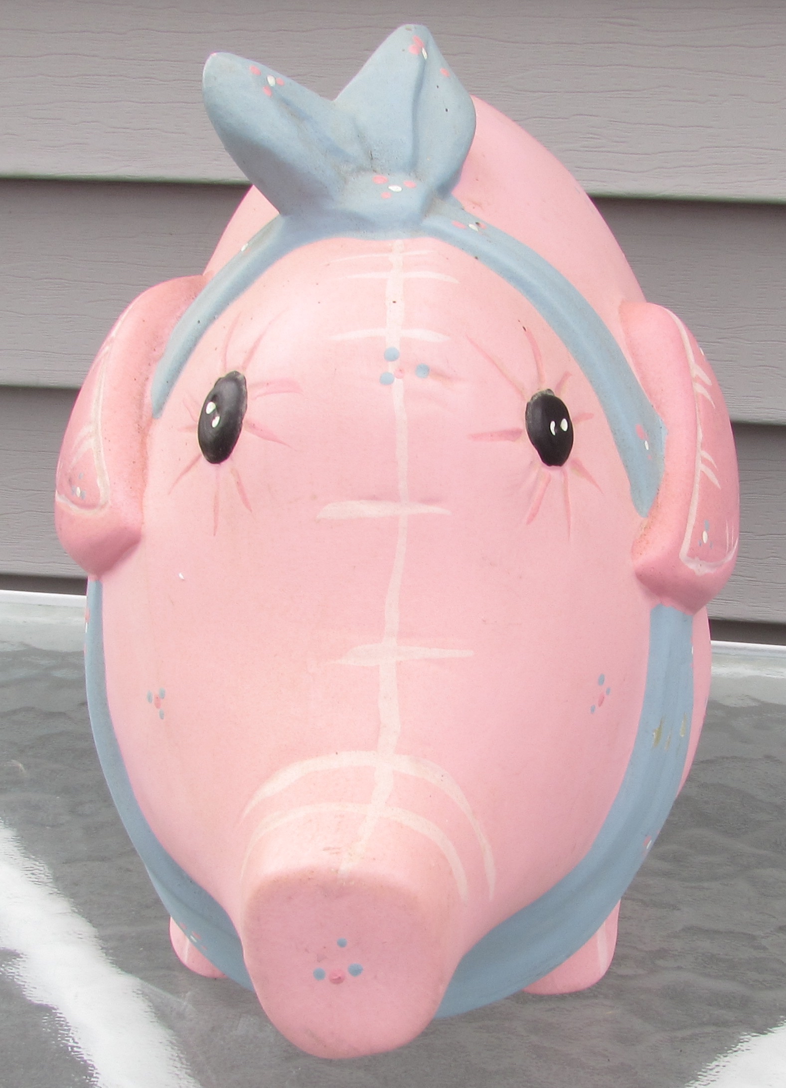 Ceramic Large Pig Cookie Jar NAC USA 1987