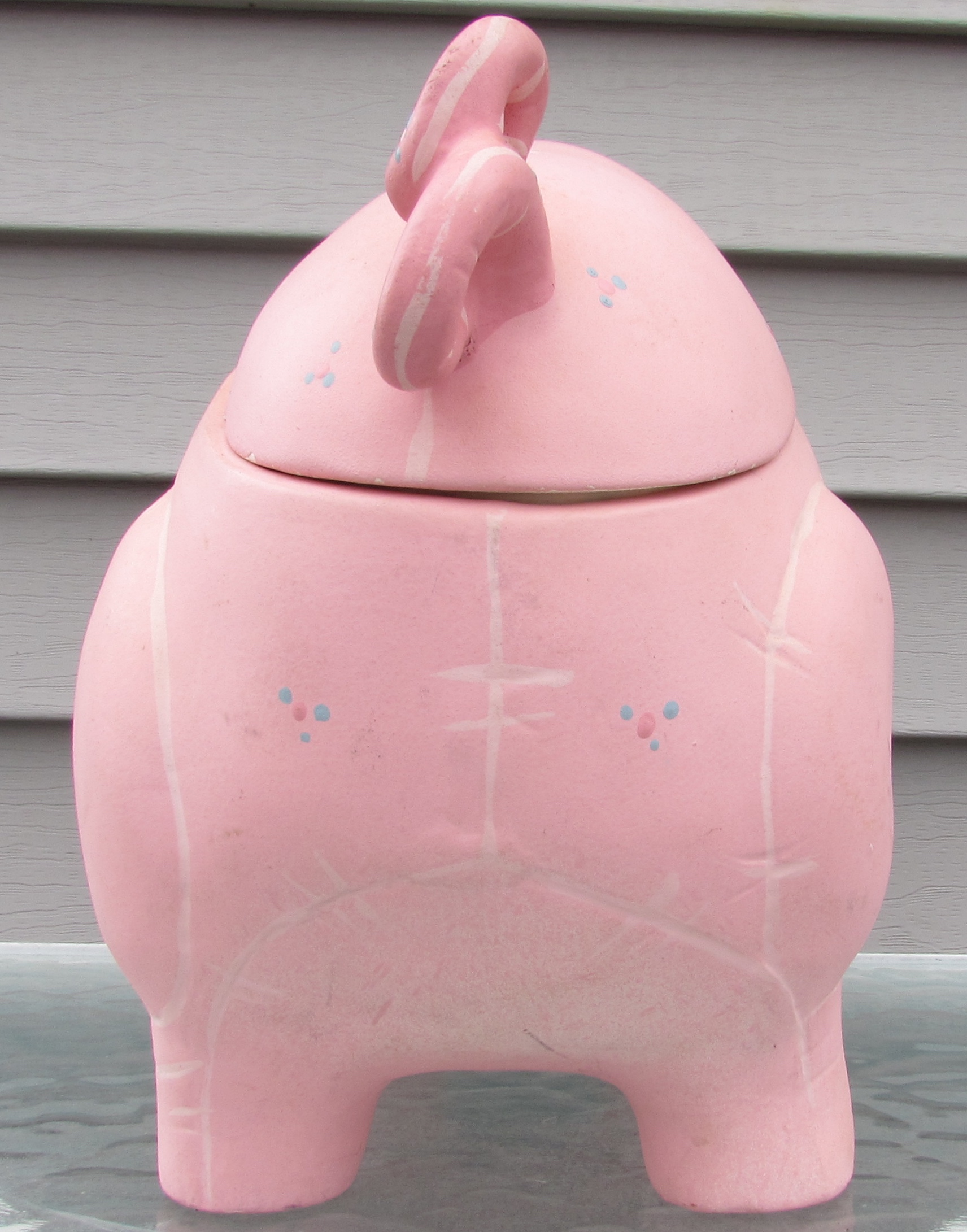 Ceramic Large Pig Cookie Jar NAC USA 1987