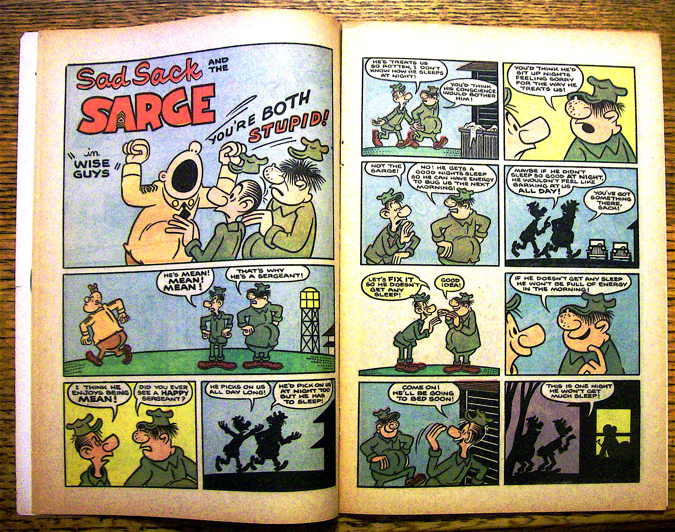 Sad Sack And The Sarge #33 October 1962 Same Show