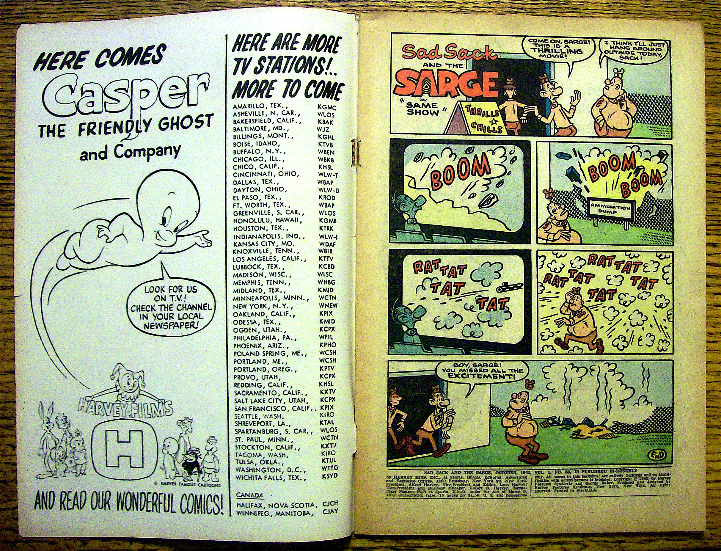 Sad Sack And The Sarge #33 October 1962 Same Show