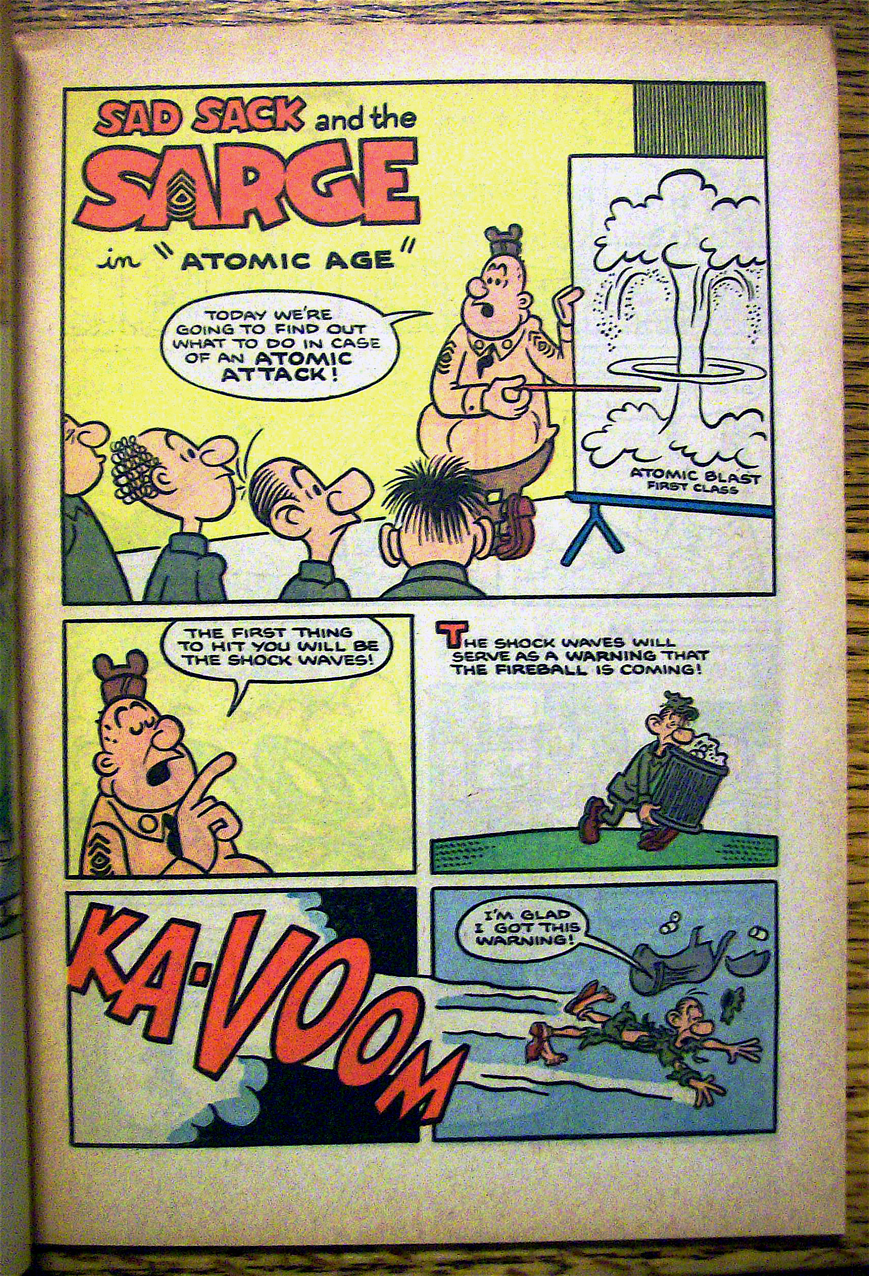 Sad Sack And The Sarge #33 October 1962 Same Show