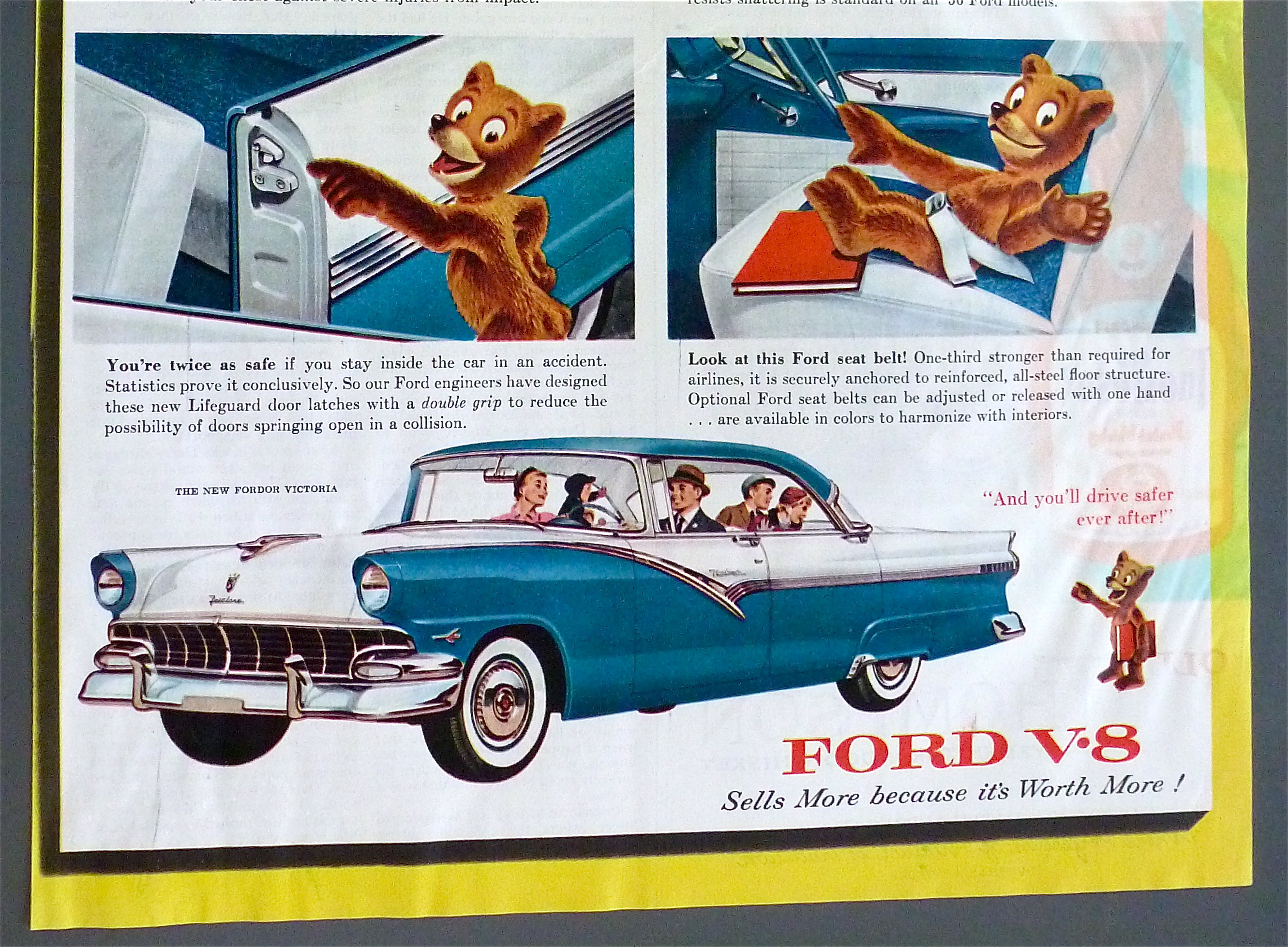 1956 Ford V-8 with The Bear