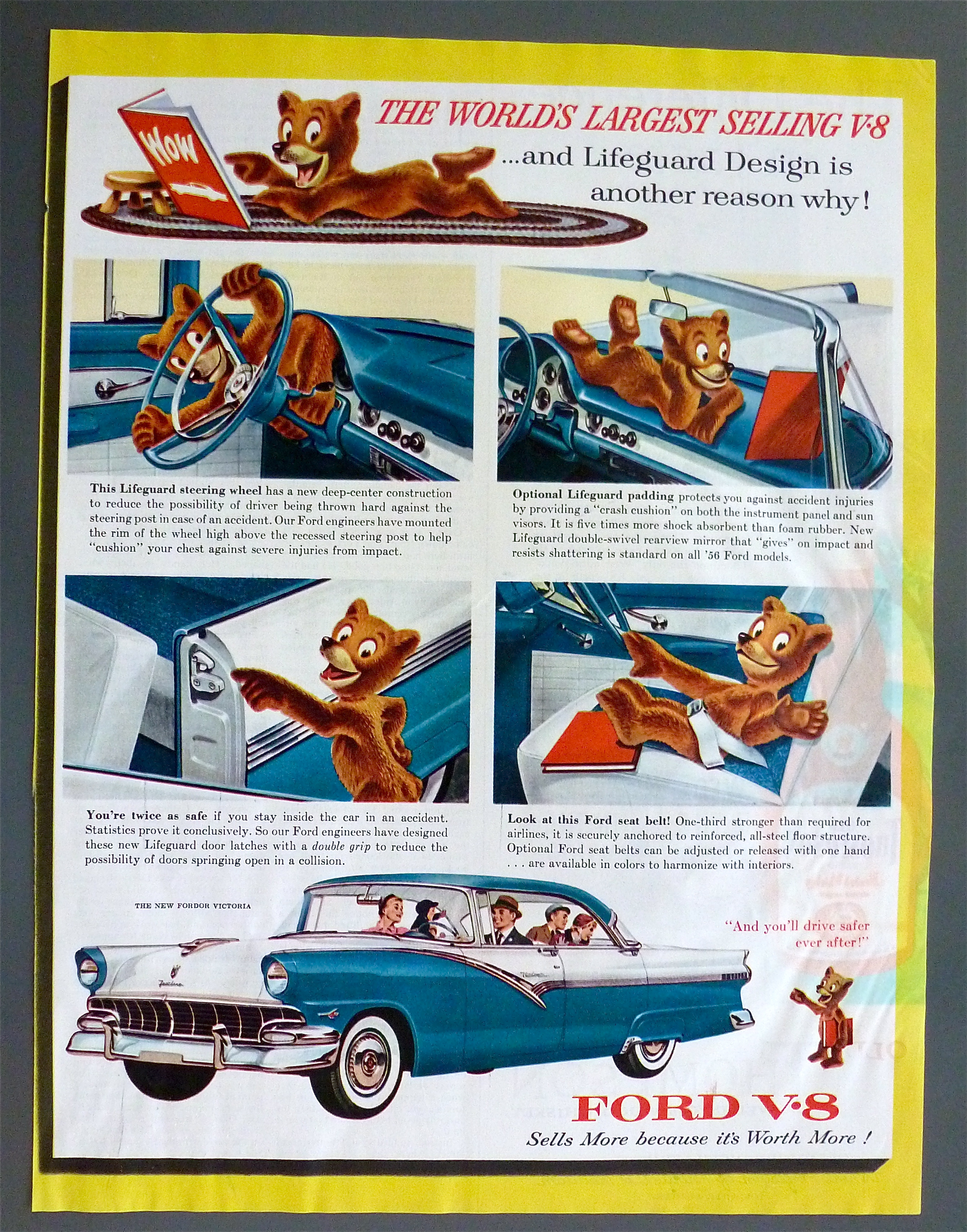 1956 Ford V-8 with The Bear