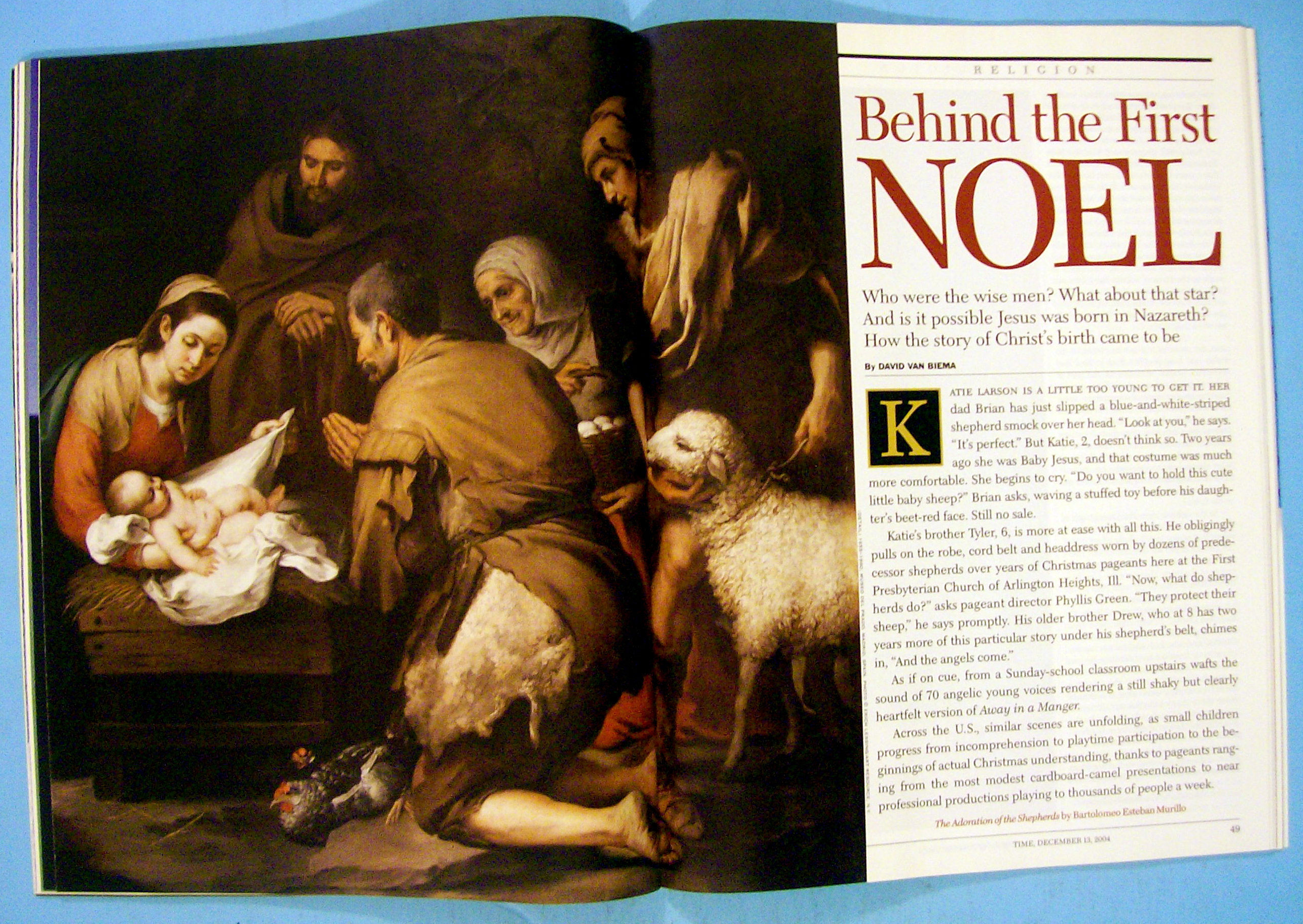 Time Magazine December 13, 2004 Secrets Of The Nativity