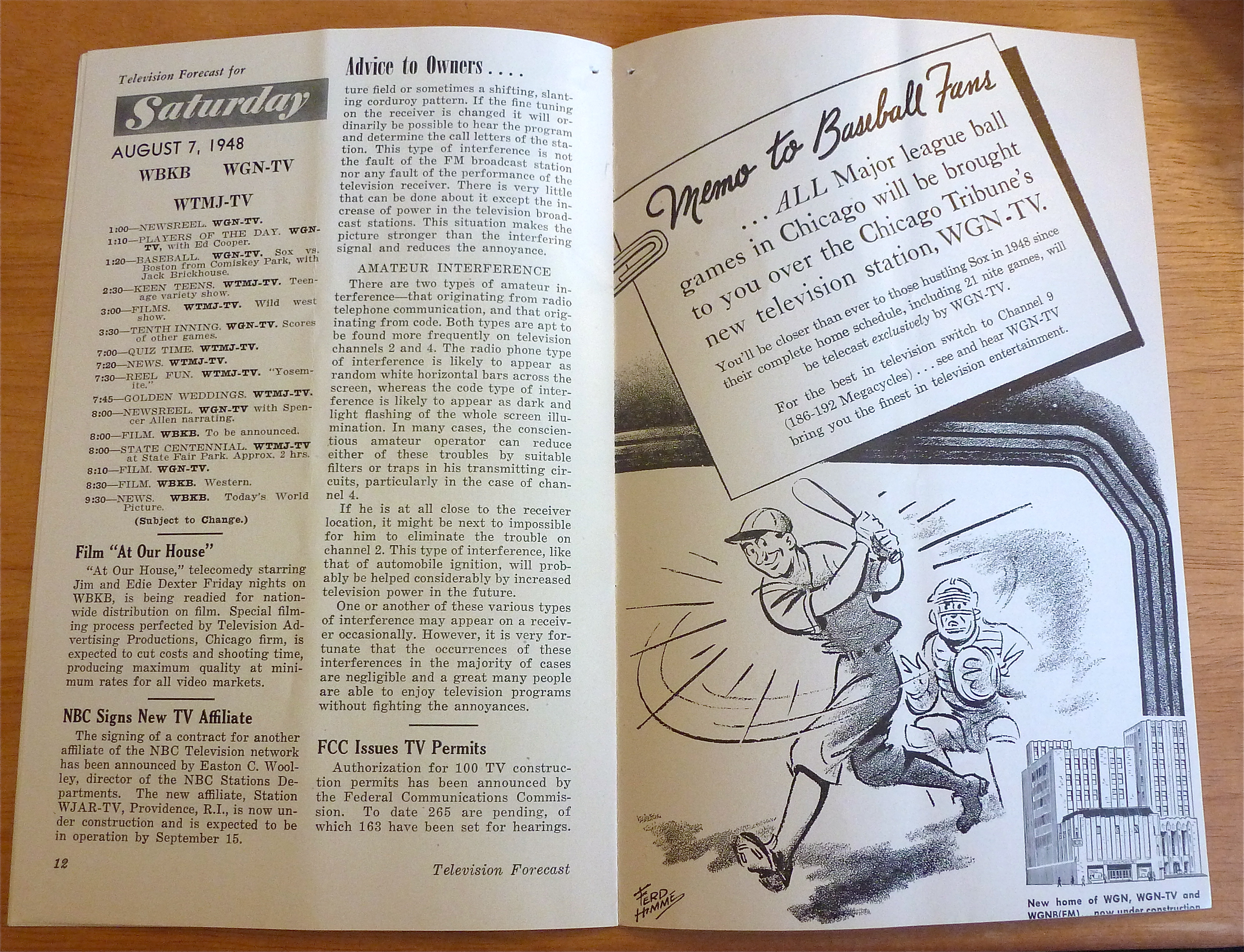 1948 Chicago Television Forecast Vol.1-#13 Bob McKee