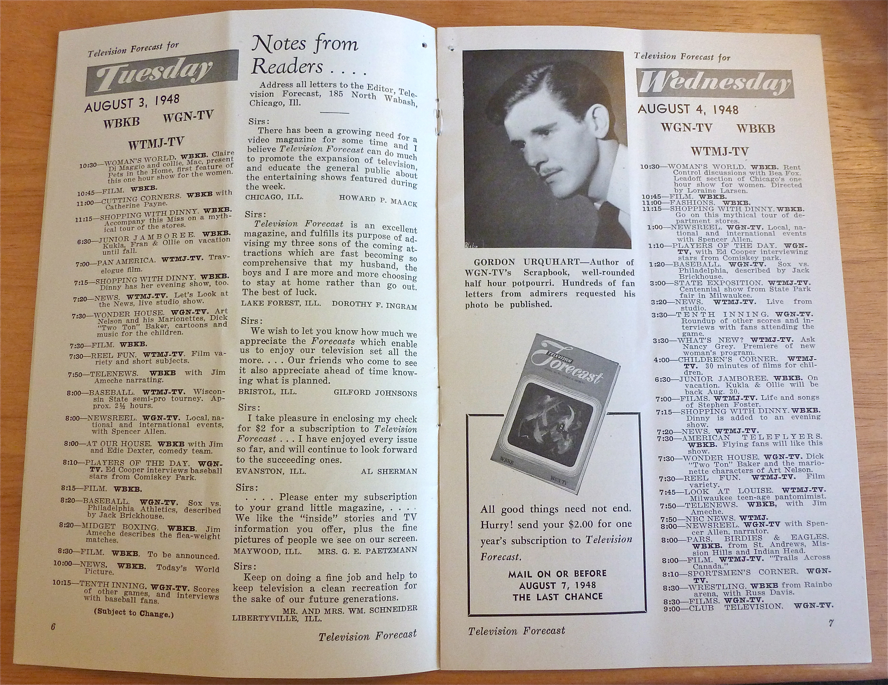 1948 Chicago Television Forecast Vol.1-#13 Bob McKee