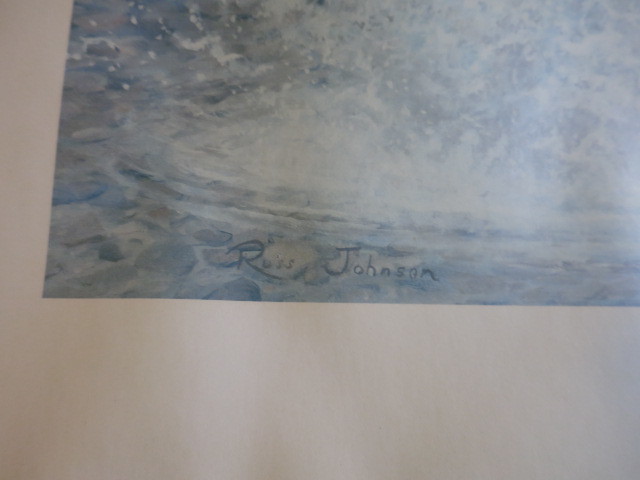 Broken Stillness Rainbow Trout by Russell Johnson Signed Print