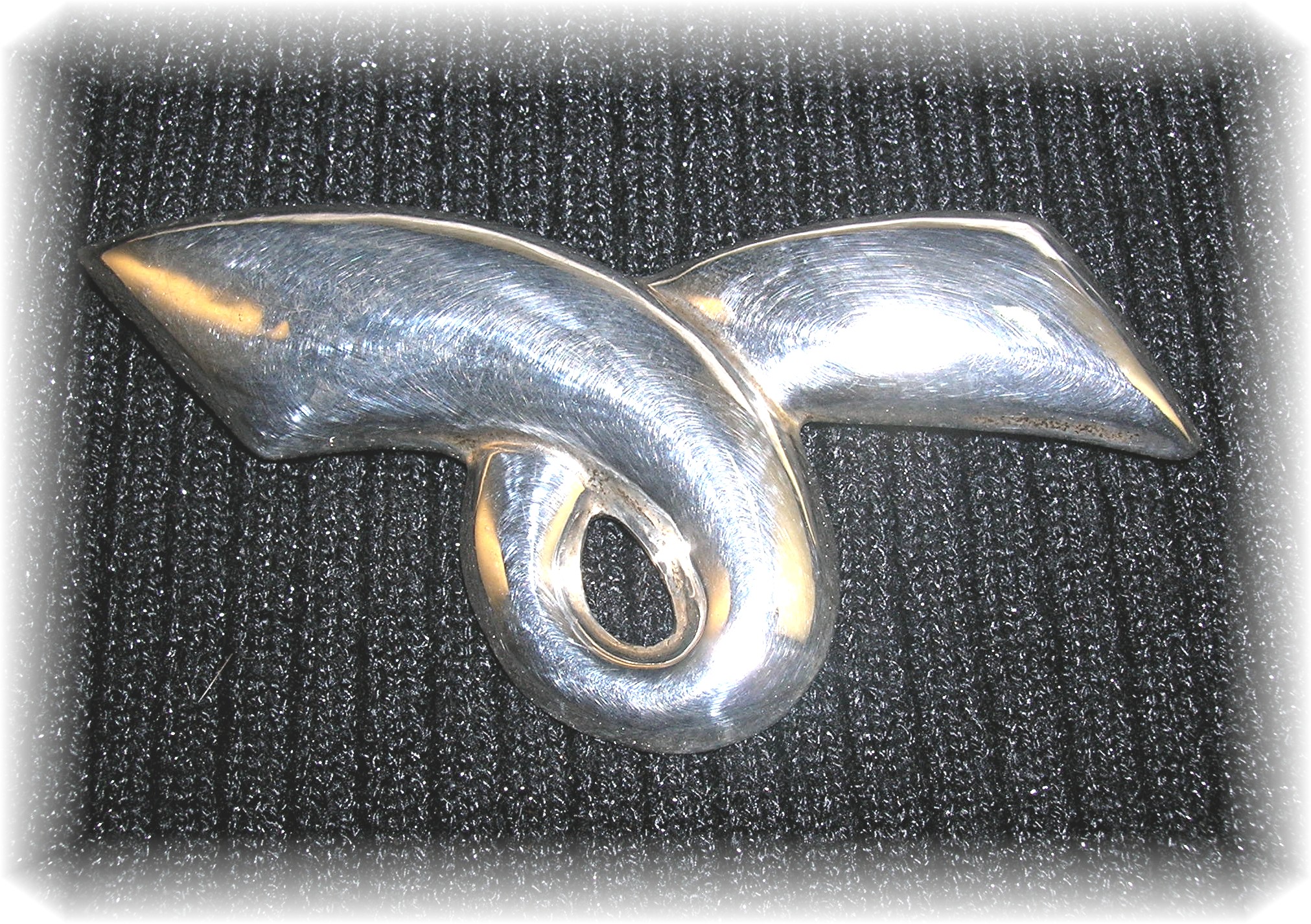Mexican Sterling Silver Bow Brooch