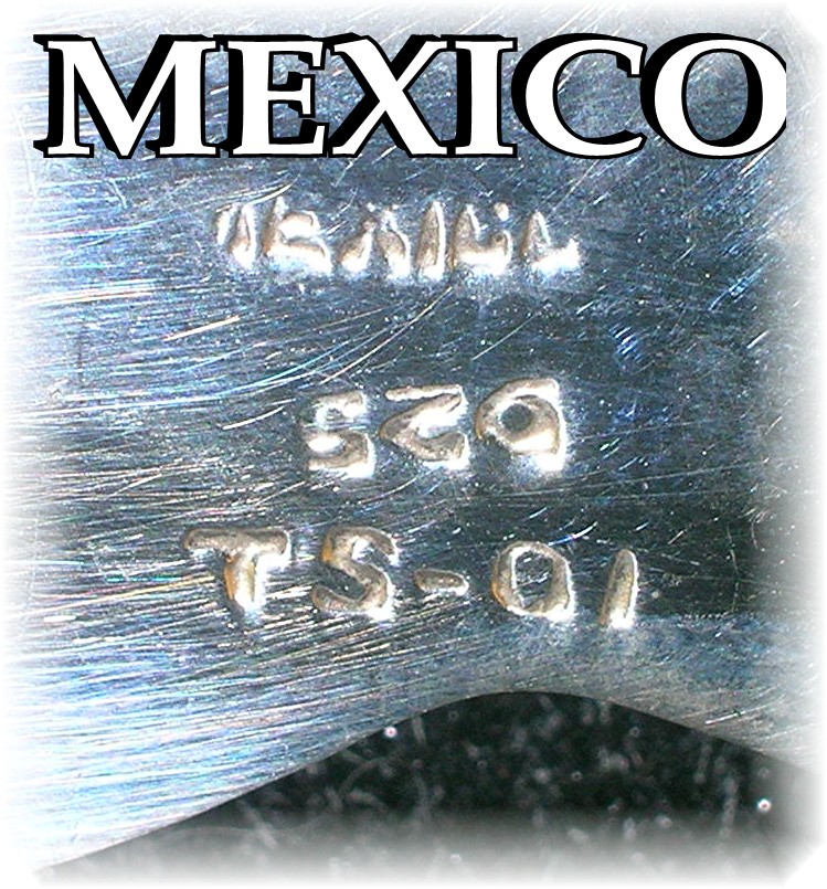 Mexican Sterling Silver Bow Brooch