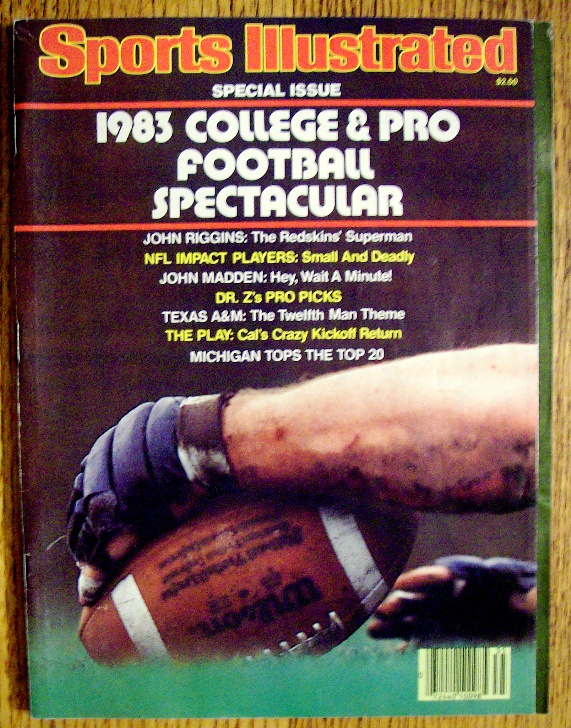 Sports Illustrated Magazine-September 1, 1983-Football