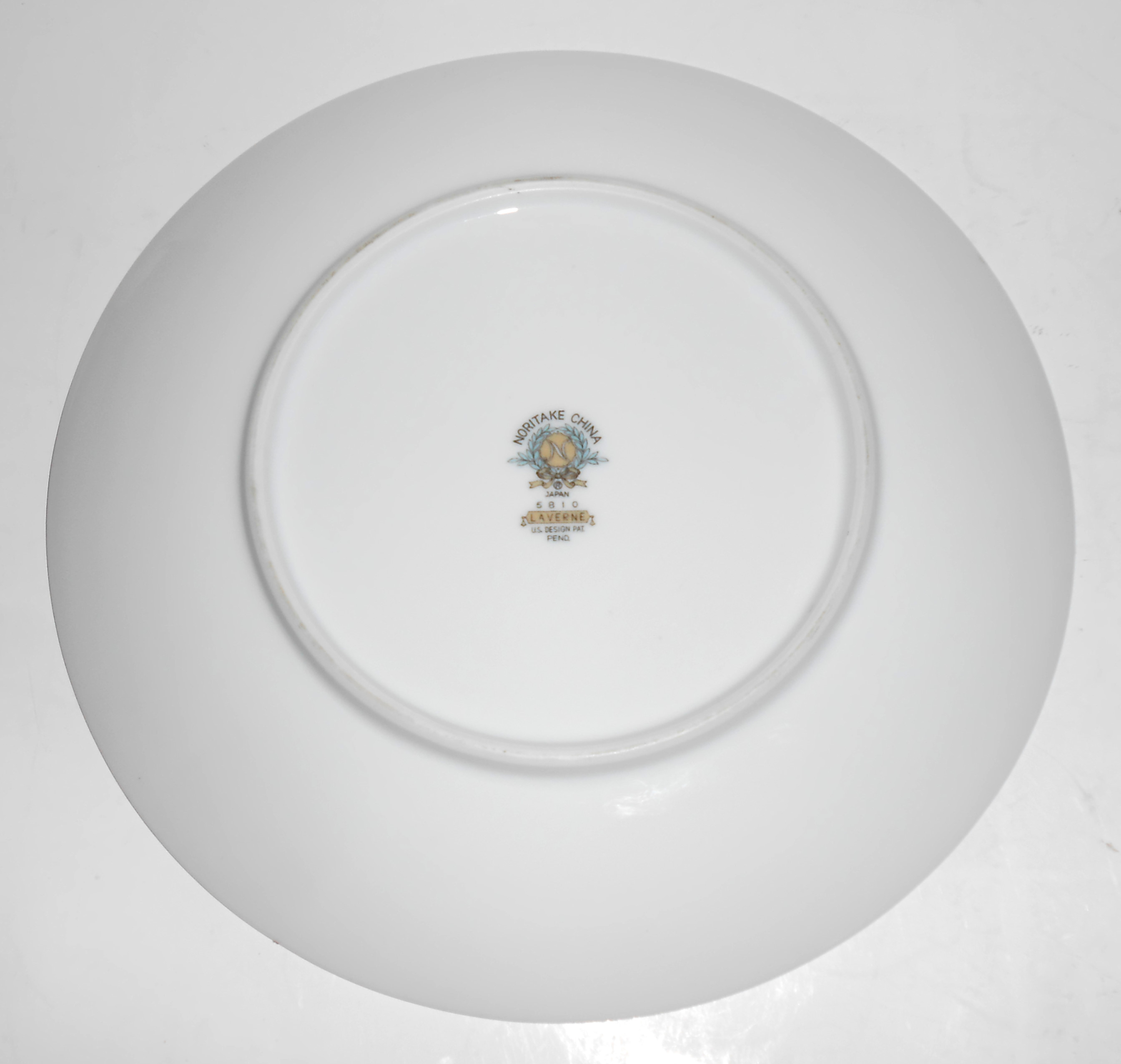 Noritake China Porcelain Gold Band Laverne Salad Plate