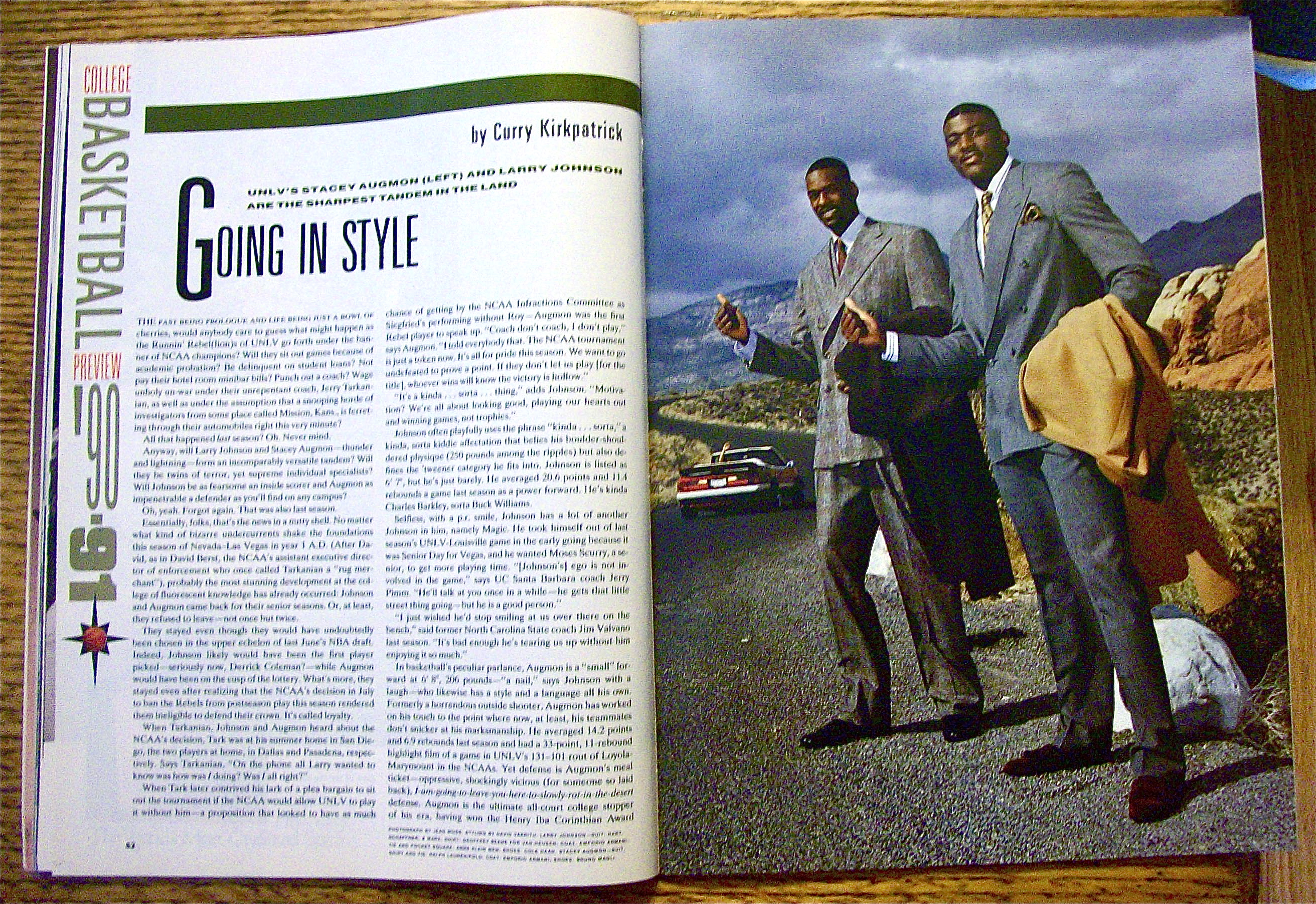 Sports Illustrated Magazine November 19, 1990 Augmon