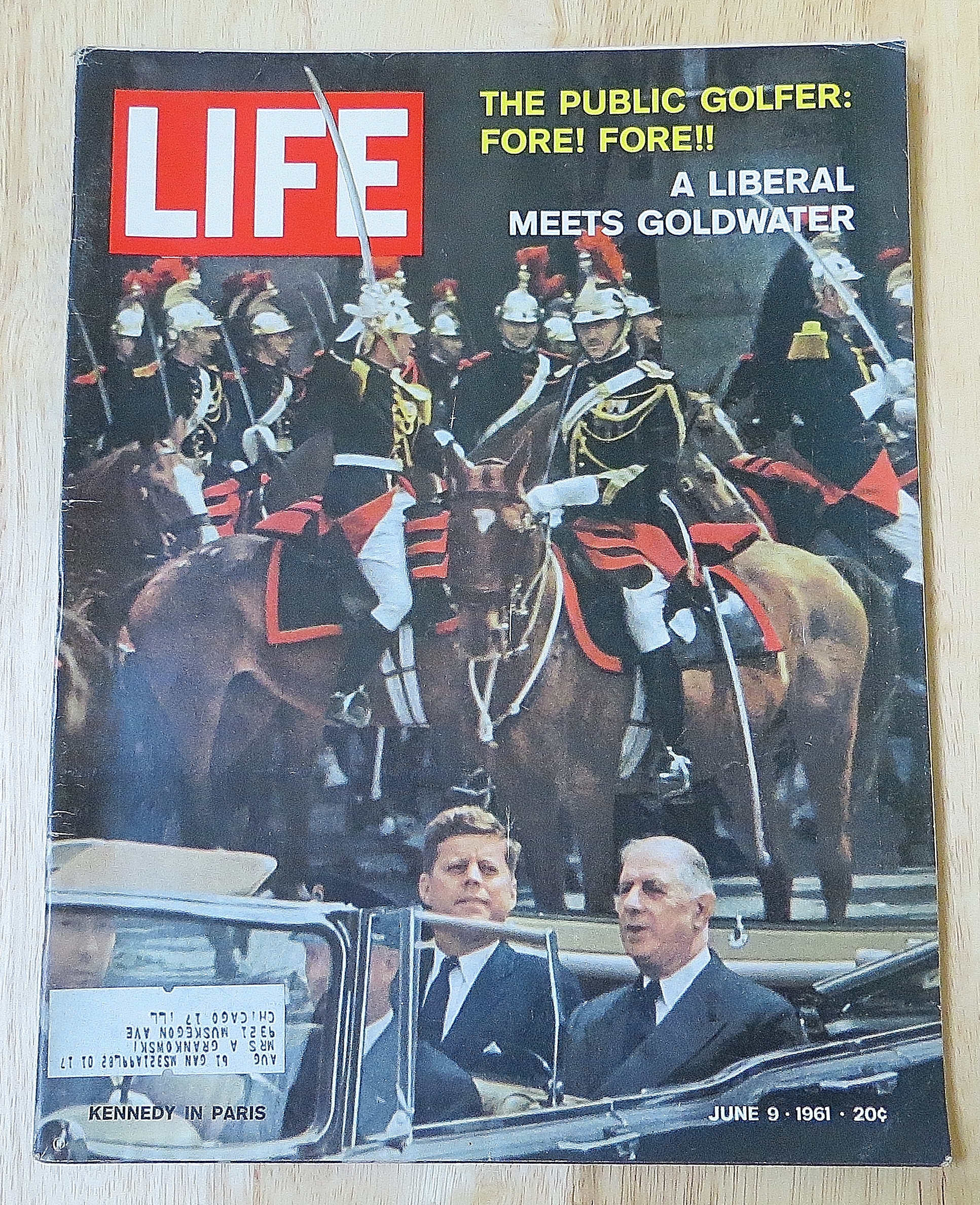 Life Magazine June 9, 1961 Kennedy In Paris