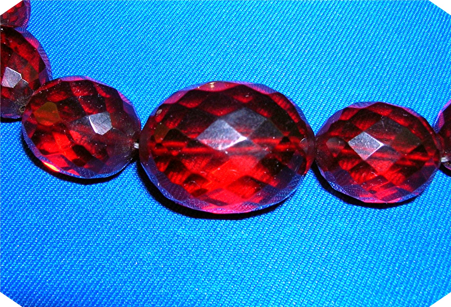 Cherry Amber Faceted 28 Inch Necklace
