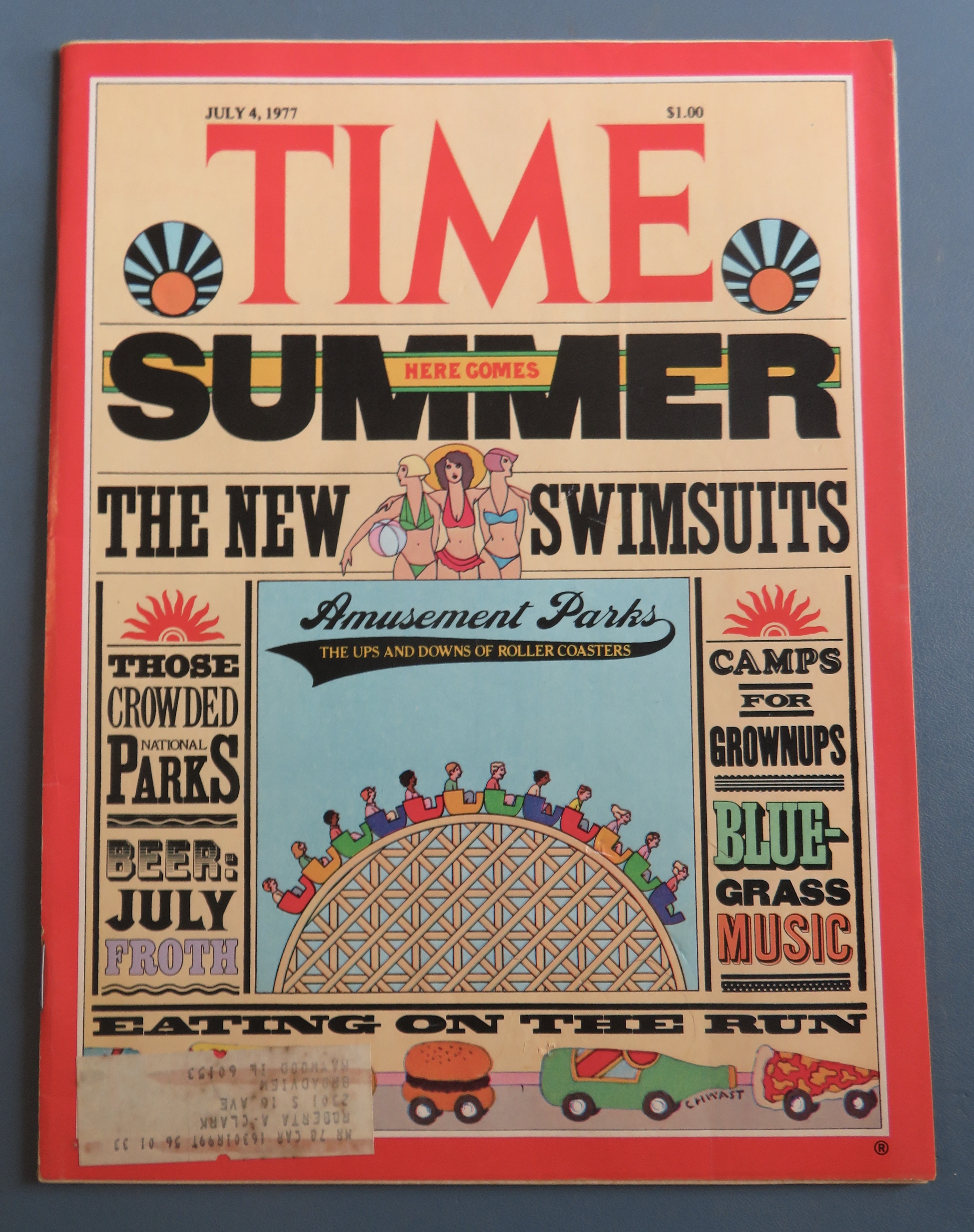 Time Magazine July 4, 1977 Summer: New Swimsuits