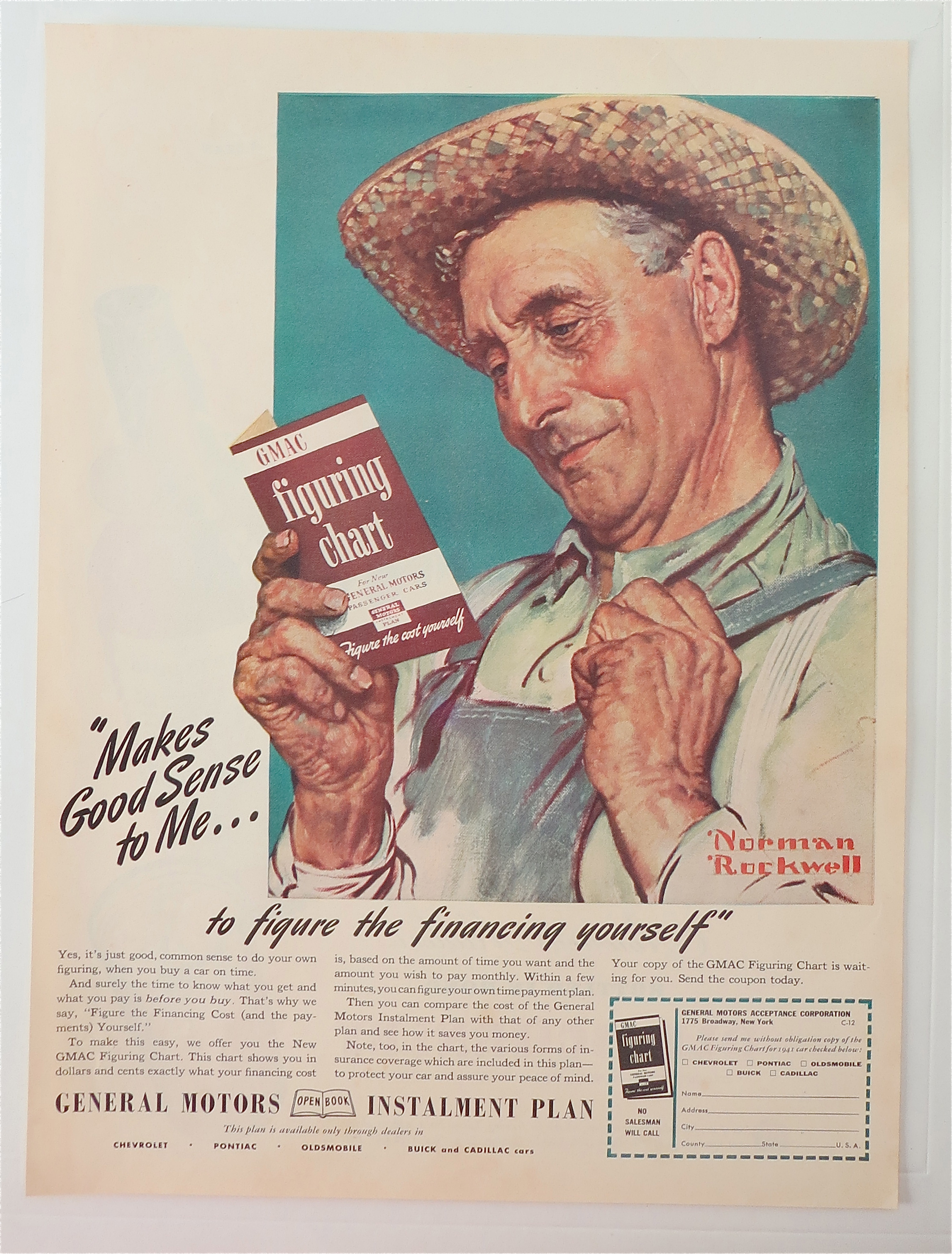 1941 General Motors Installment Plan By Norman Rockwell