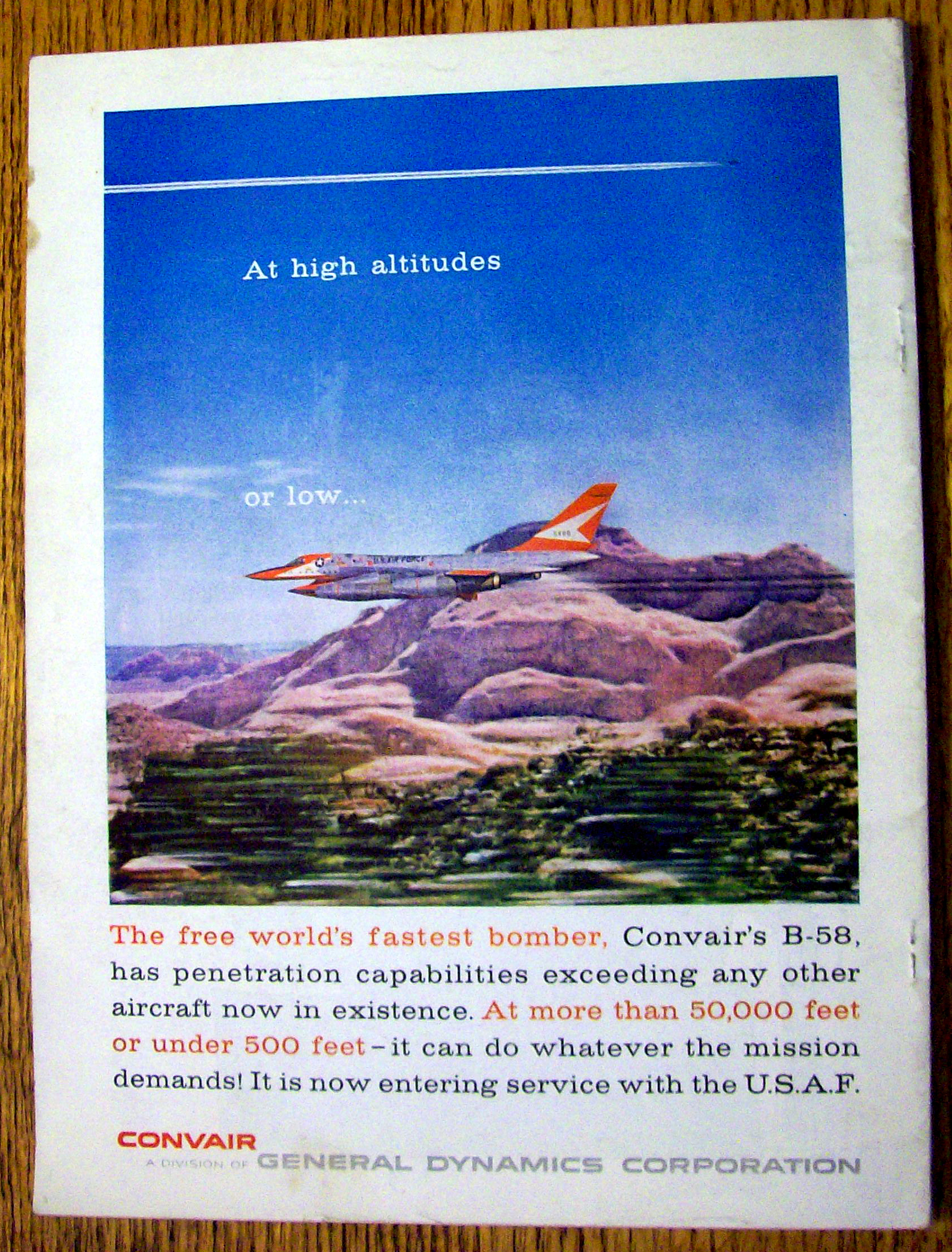 Air Force Magazine February 1960 Highest & Fastest