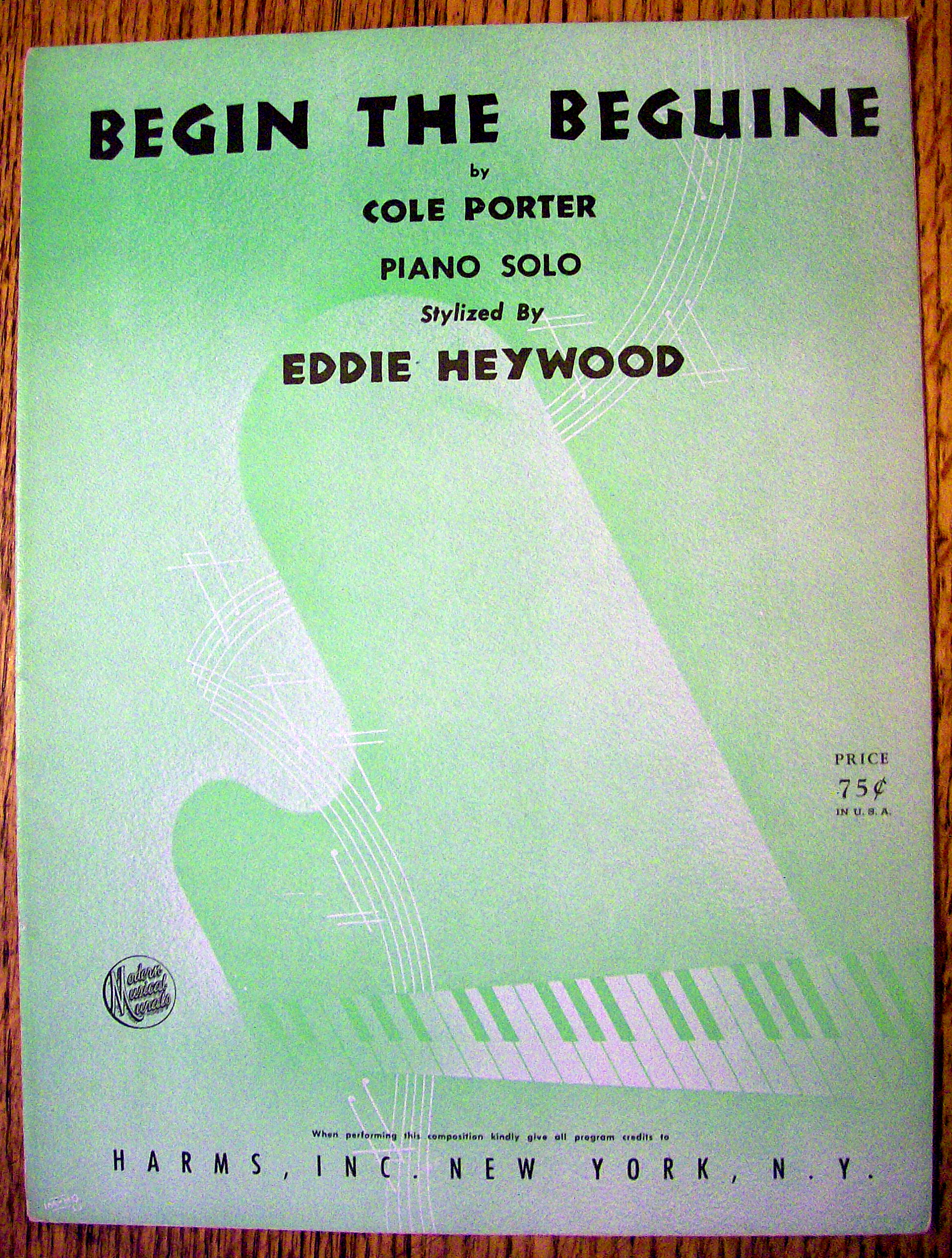 1946 Begin The Beguine By Cole Porter