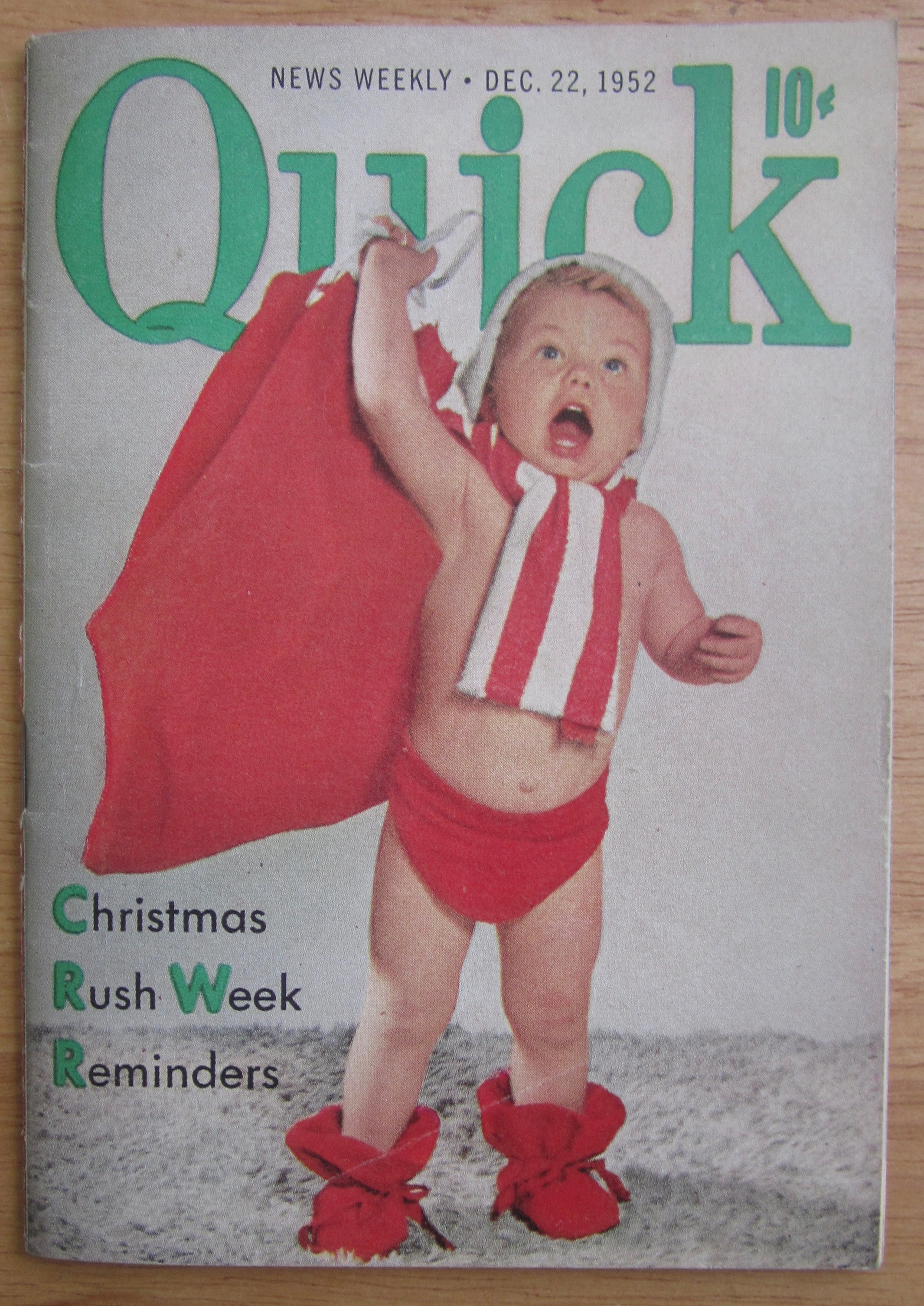 Quick Magazine December 22, 1952 Christmas Rush Week