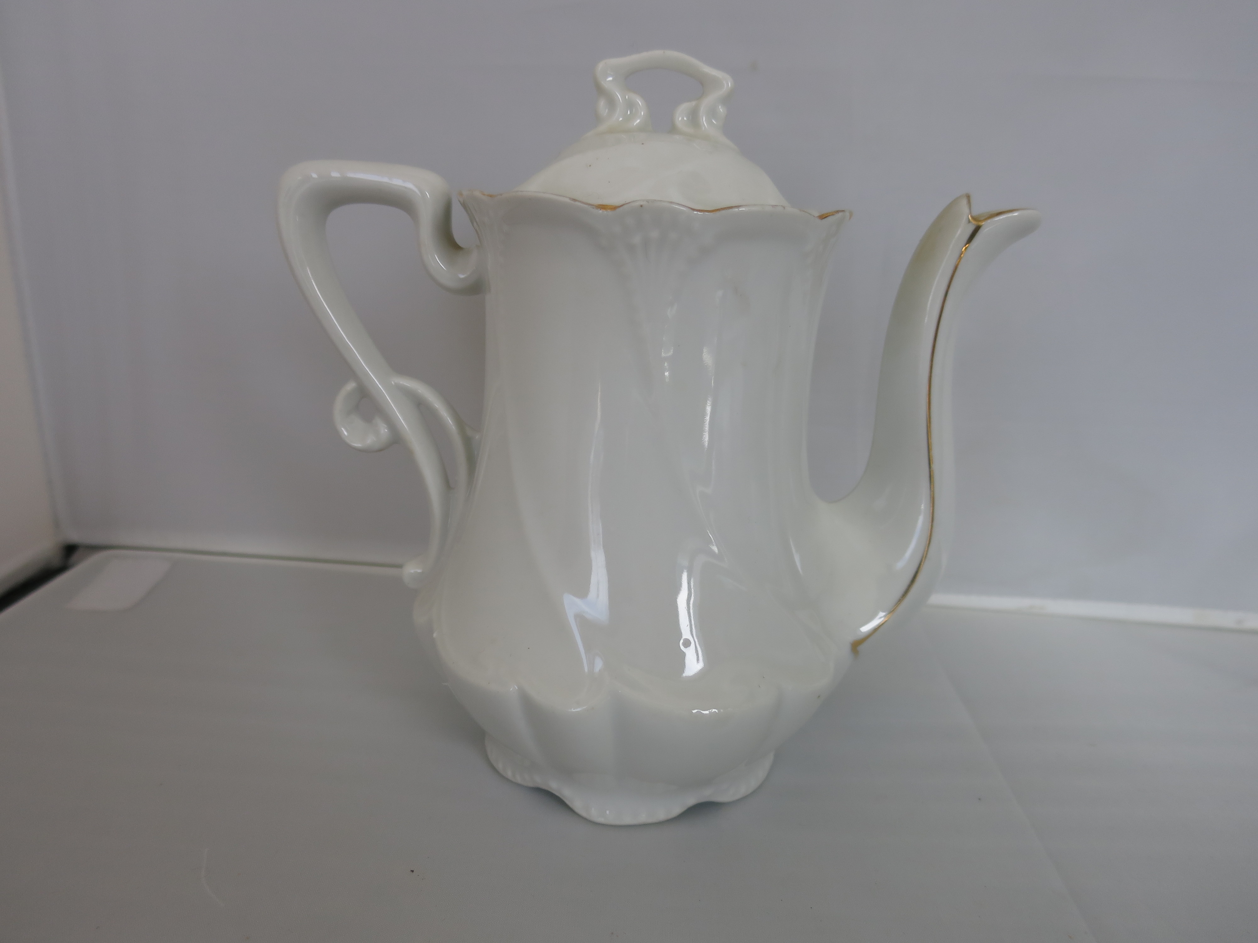 Ring Around the Rosie Porcelain Teapot Made in Bavaria