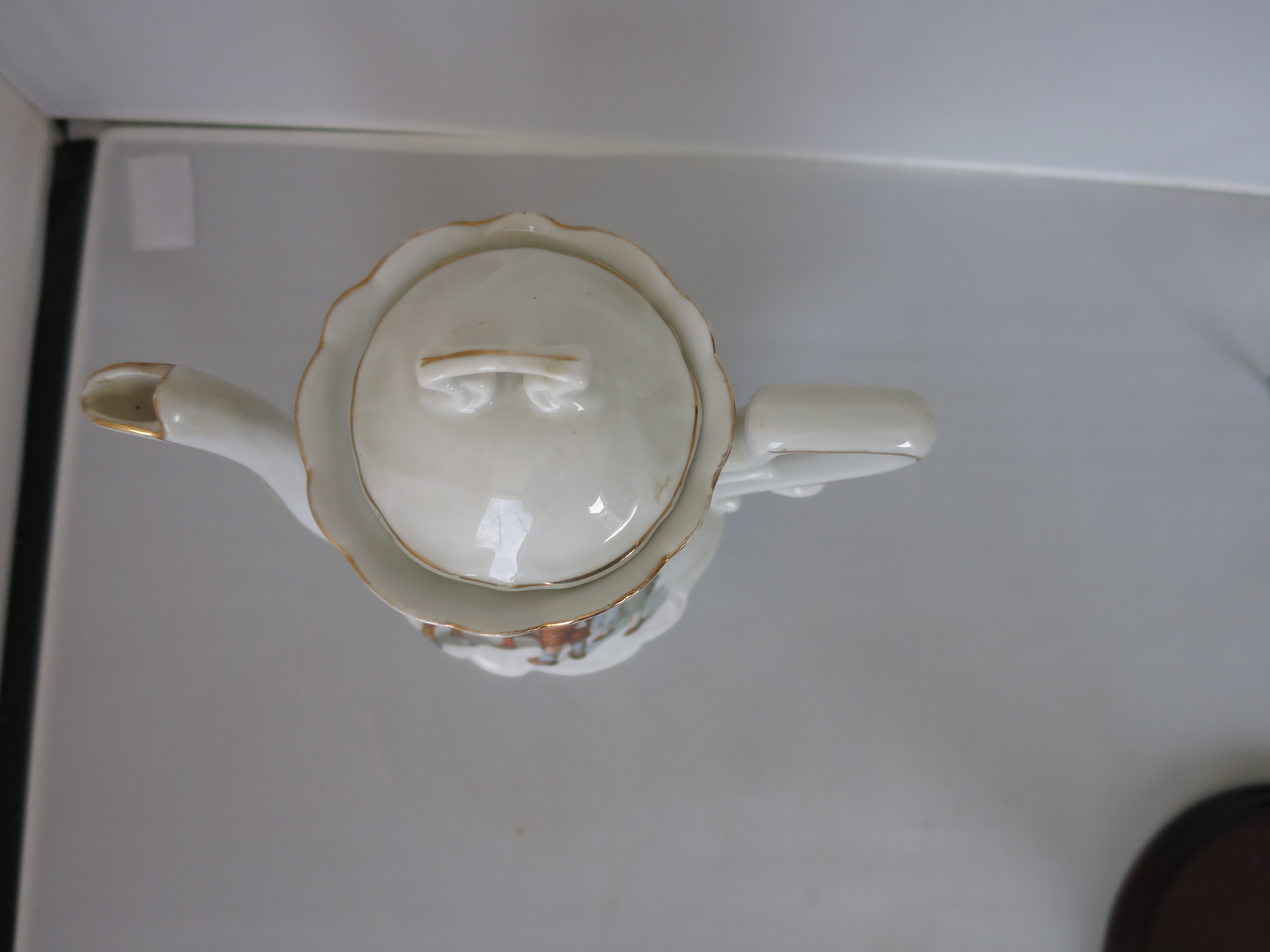 Ring Around the Rosie Porcelain Teapot Made in Bavaria