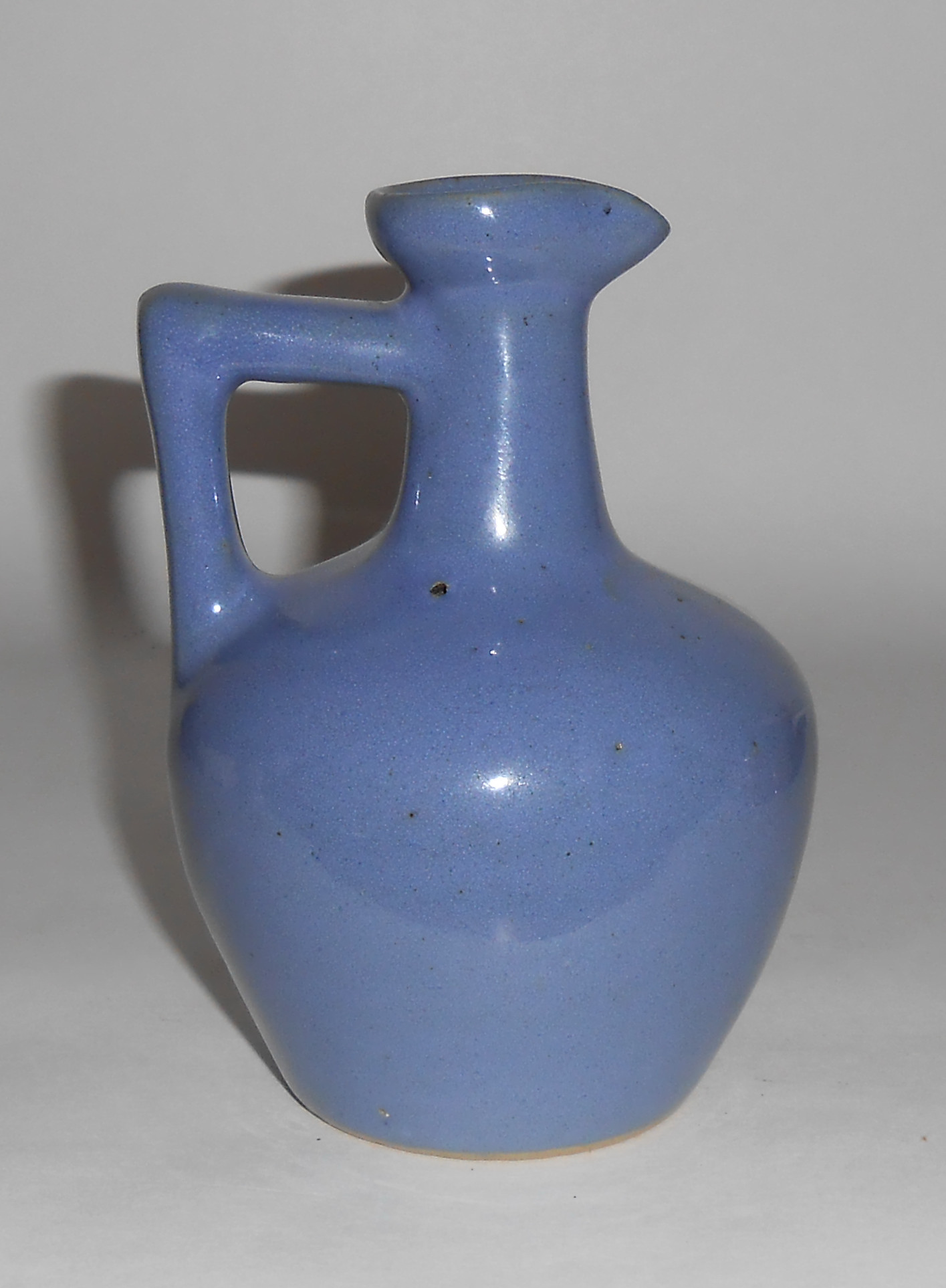 Zanesville Stoneware Pottery Company Small Blue LN Jug!