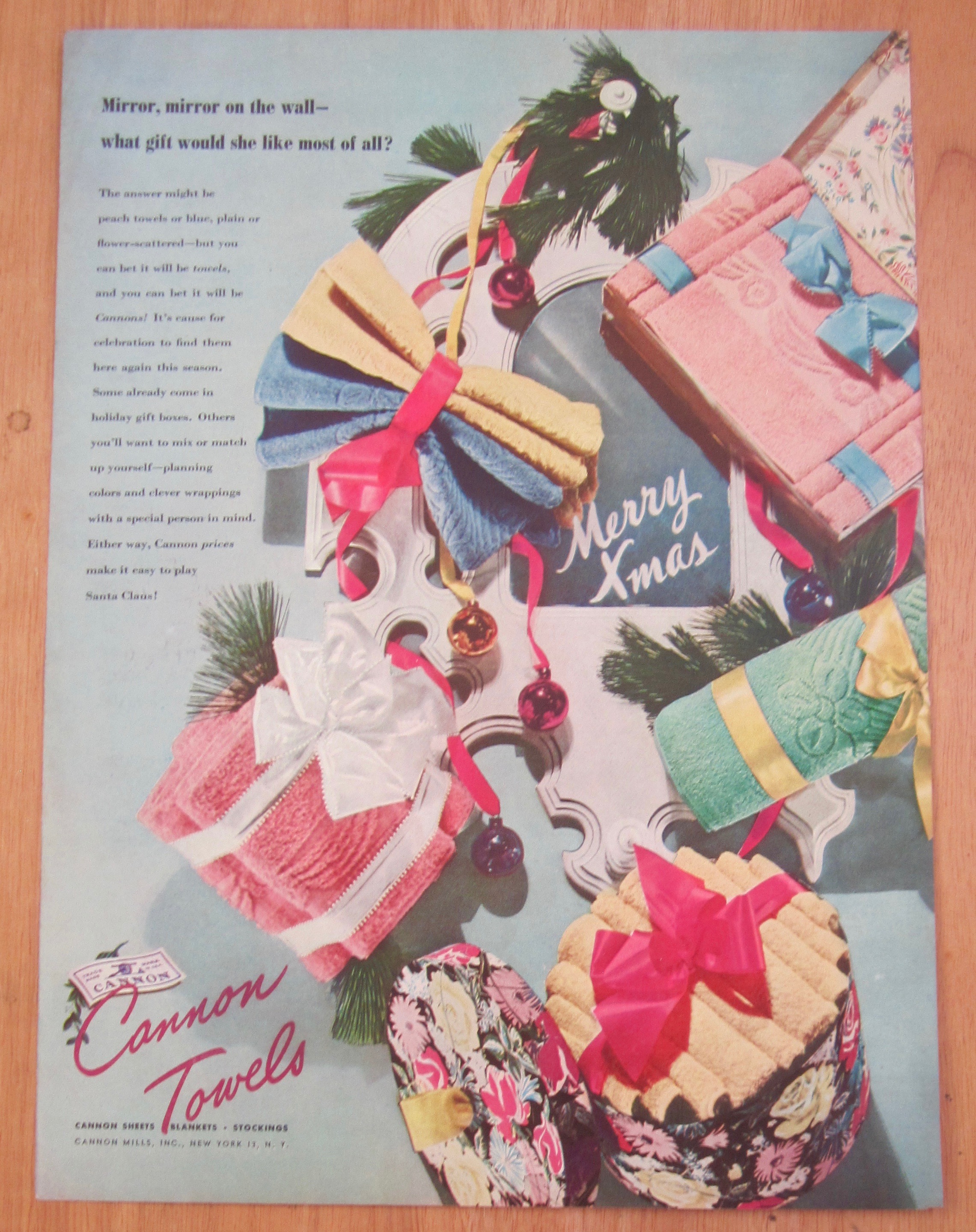 1946 Cannon Towels with Towels For Christmas