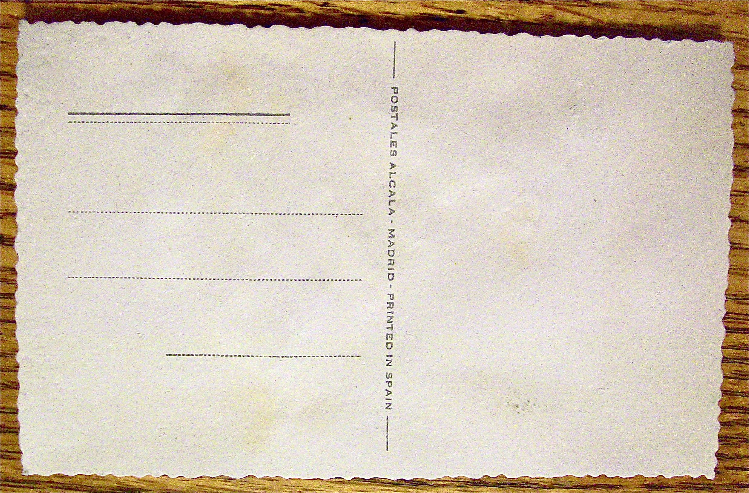 Ballet Espanol Postcard-Fabric Overlay-2. Sevillanas