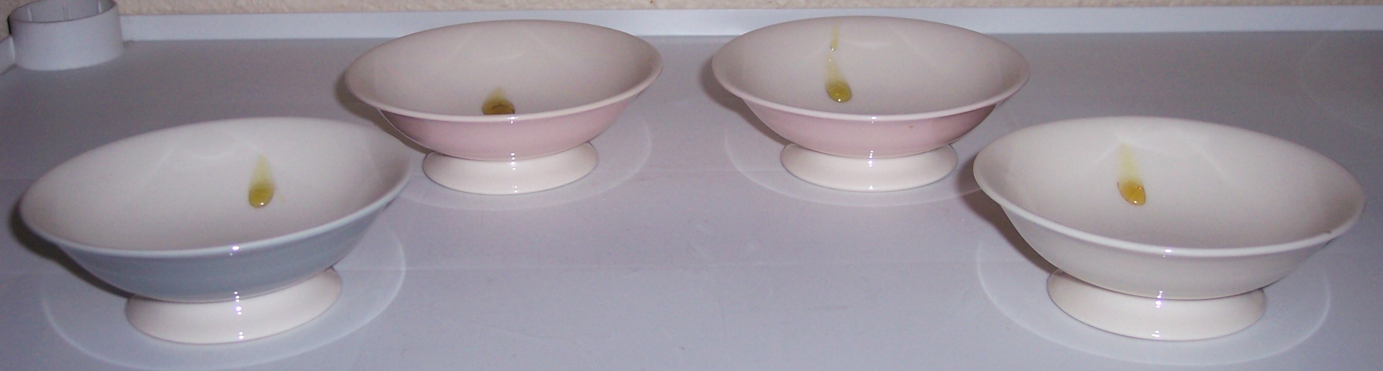 Flintridge China Set/4 Porcelain Sherbets!