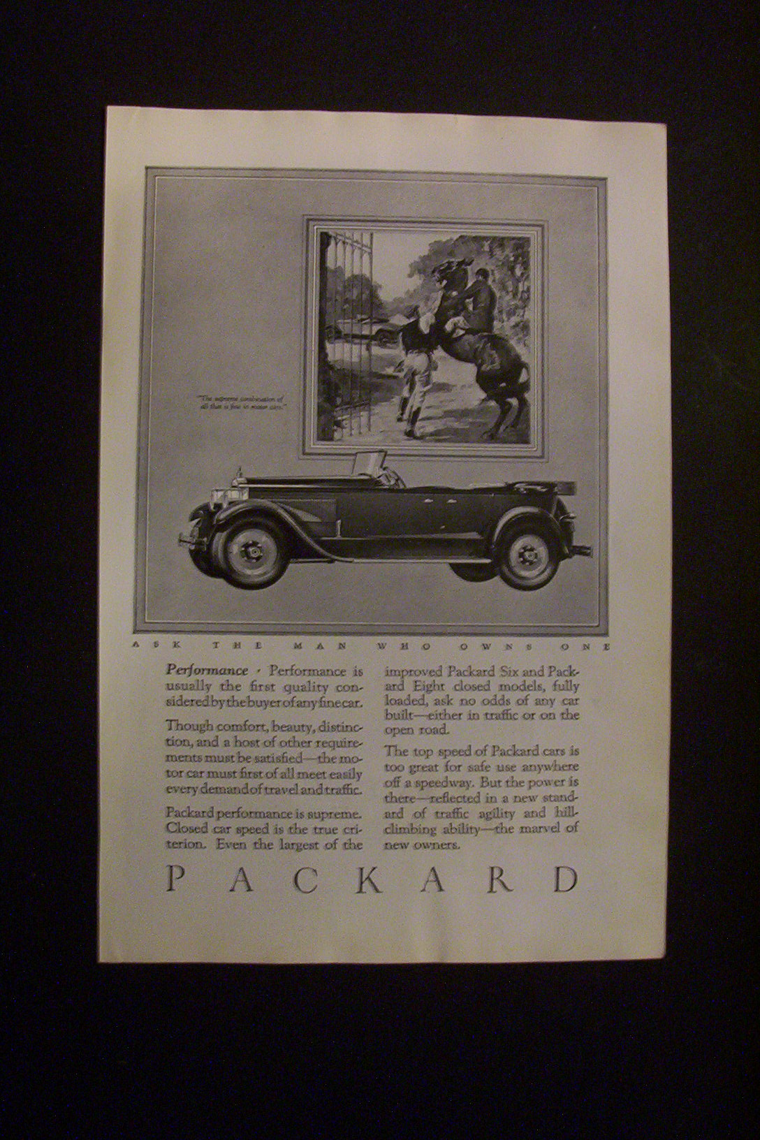 1926 Packard with a Great Model of a Packard