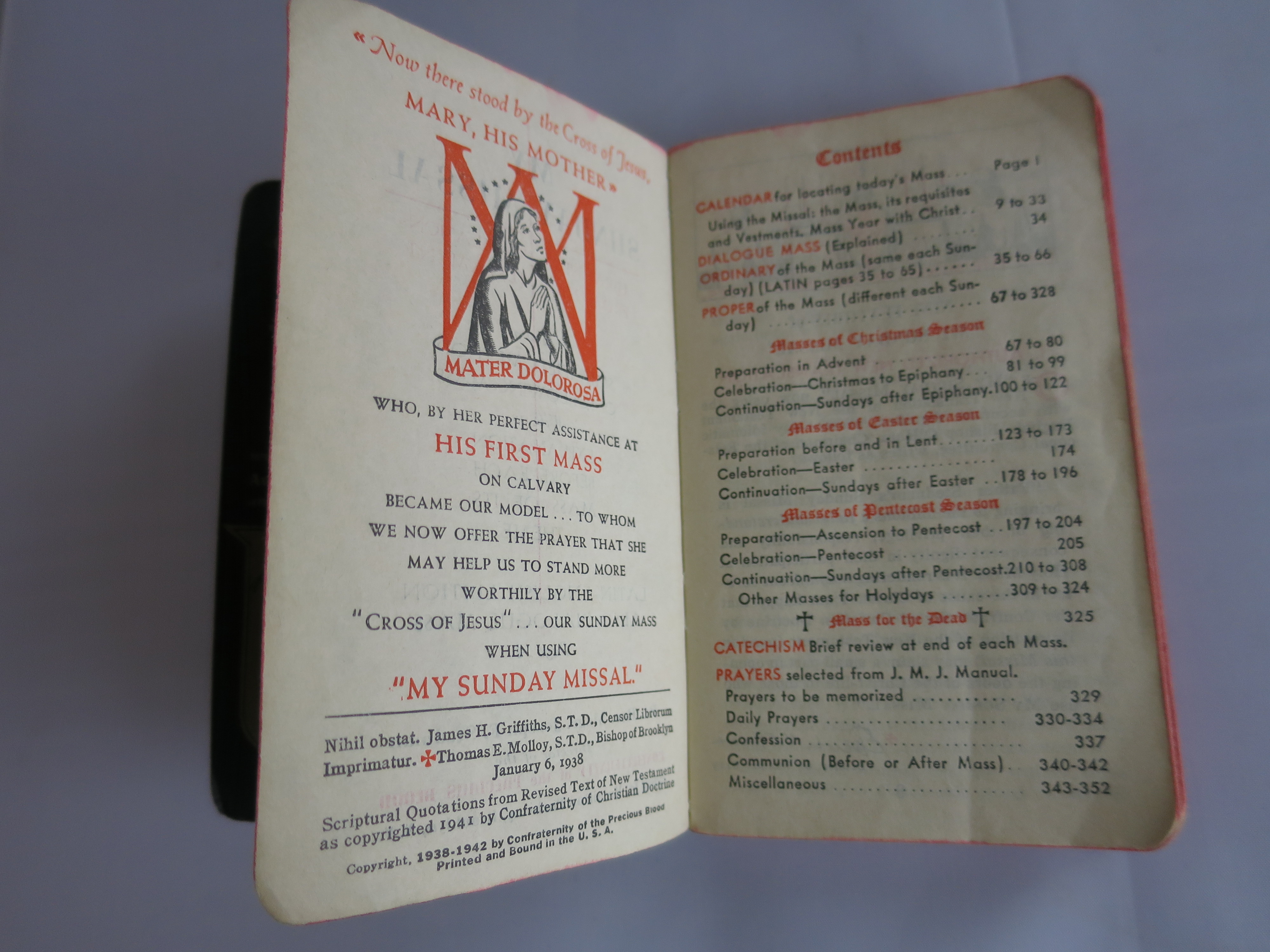My Sunday Missal explained by Father Stedman 1942