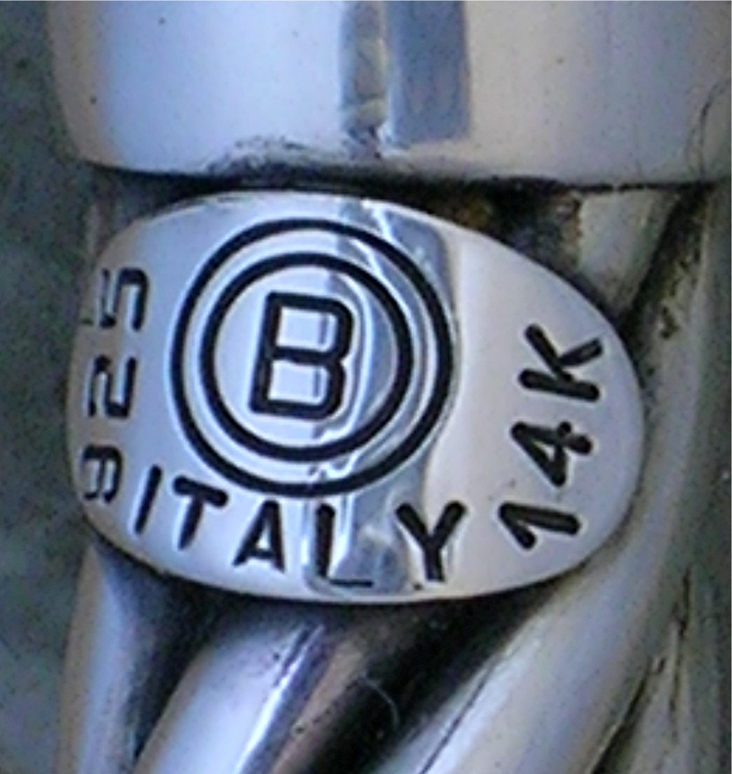 Bracelet  14K Sterling Silver Hinged ITALY