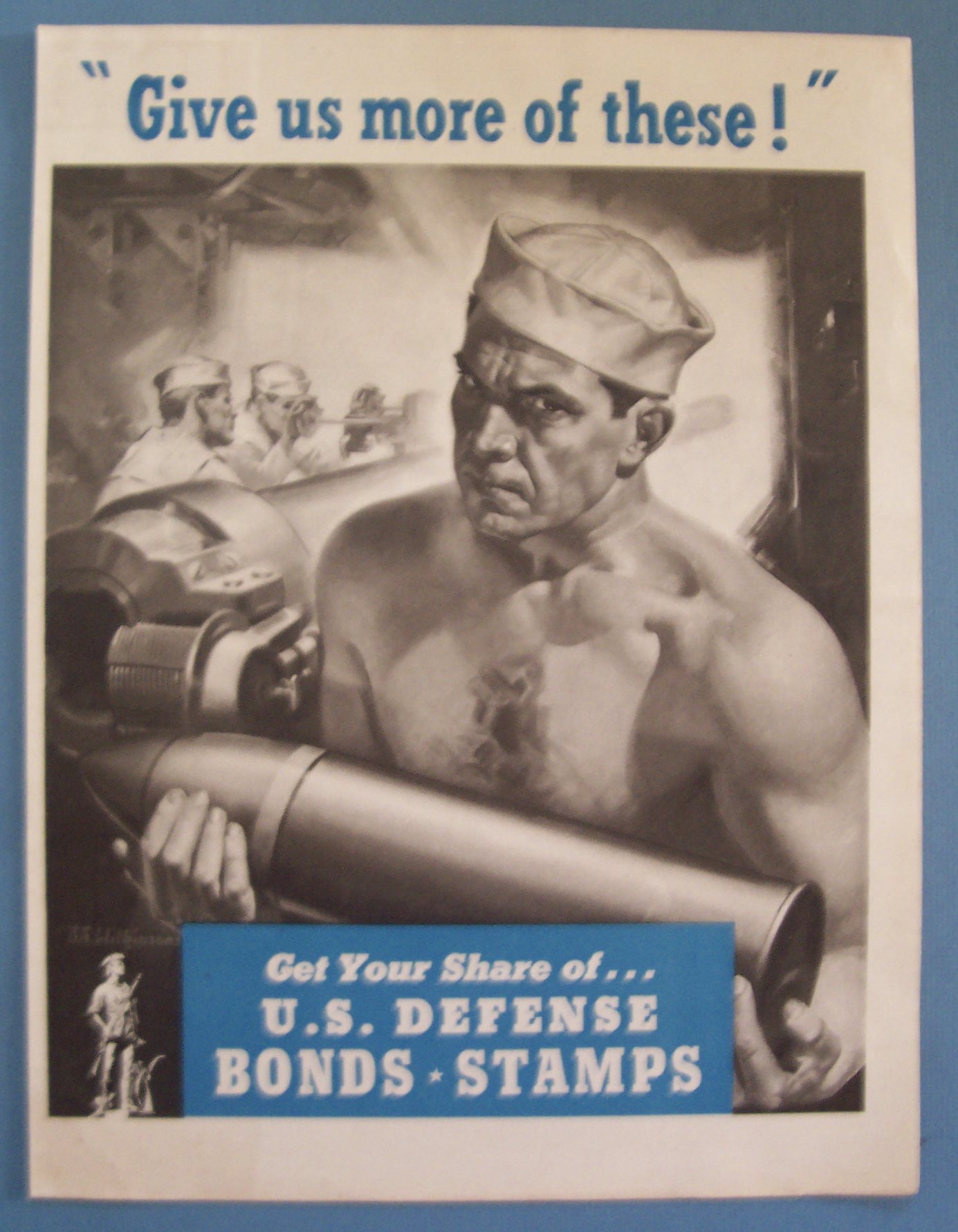 WW II Era 1942 U.S. Defense Bonds & Stamps Patriotic Ad