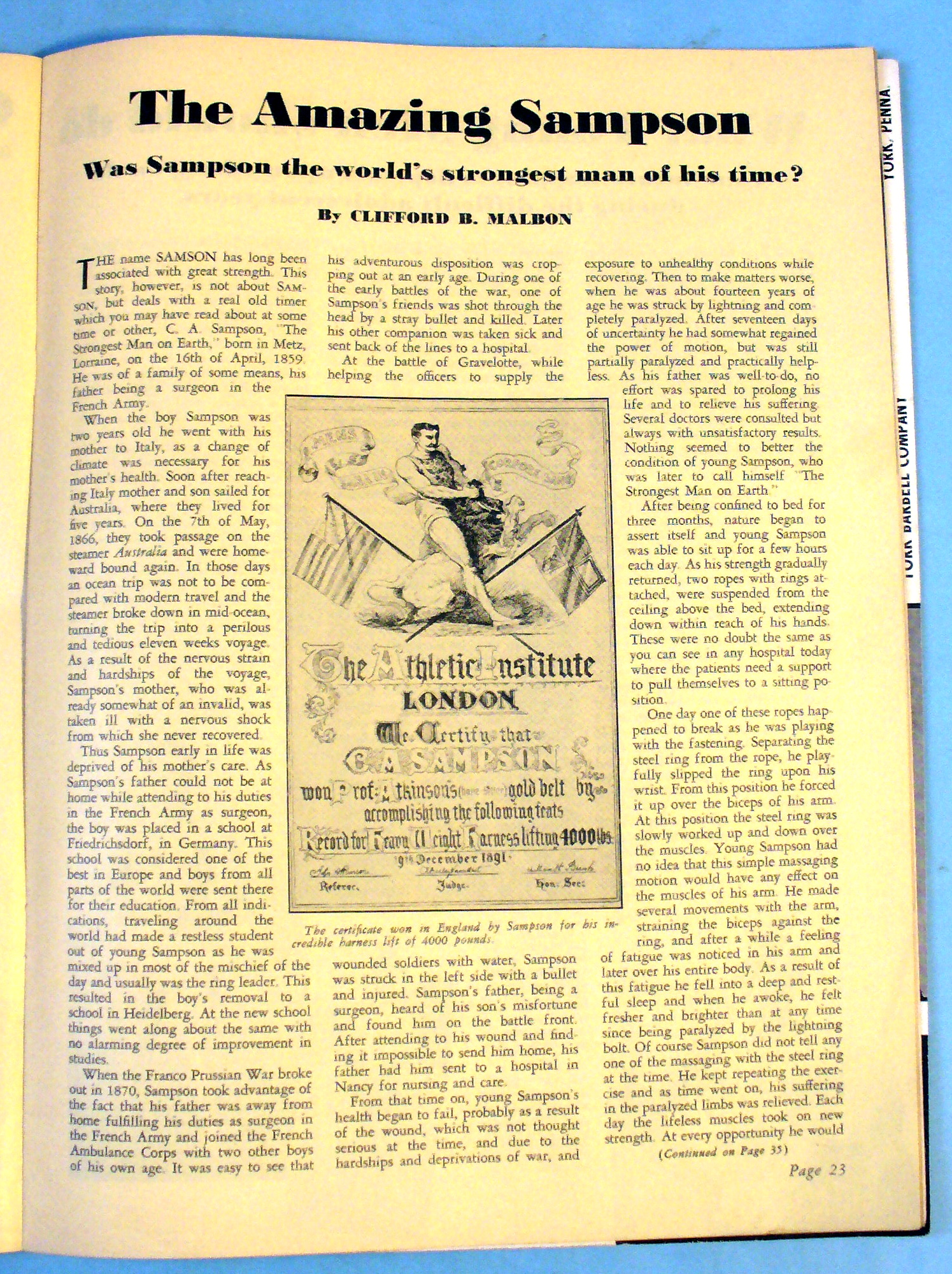 Strength & Health Magazine April 1939  Jack Channing