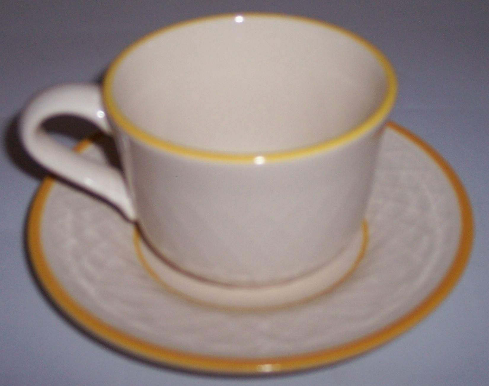 Franciscan Pottery Golden Weave Cup/Saucer Set!