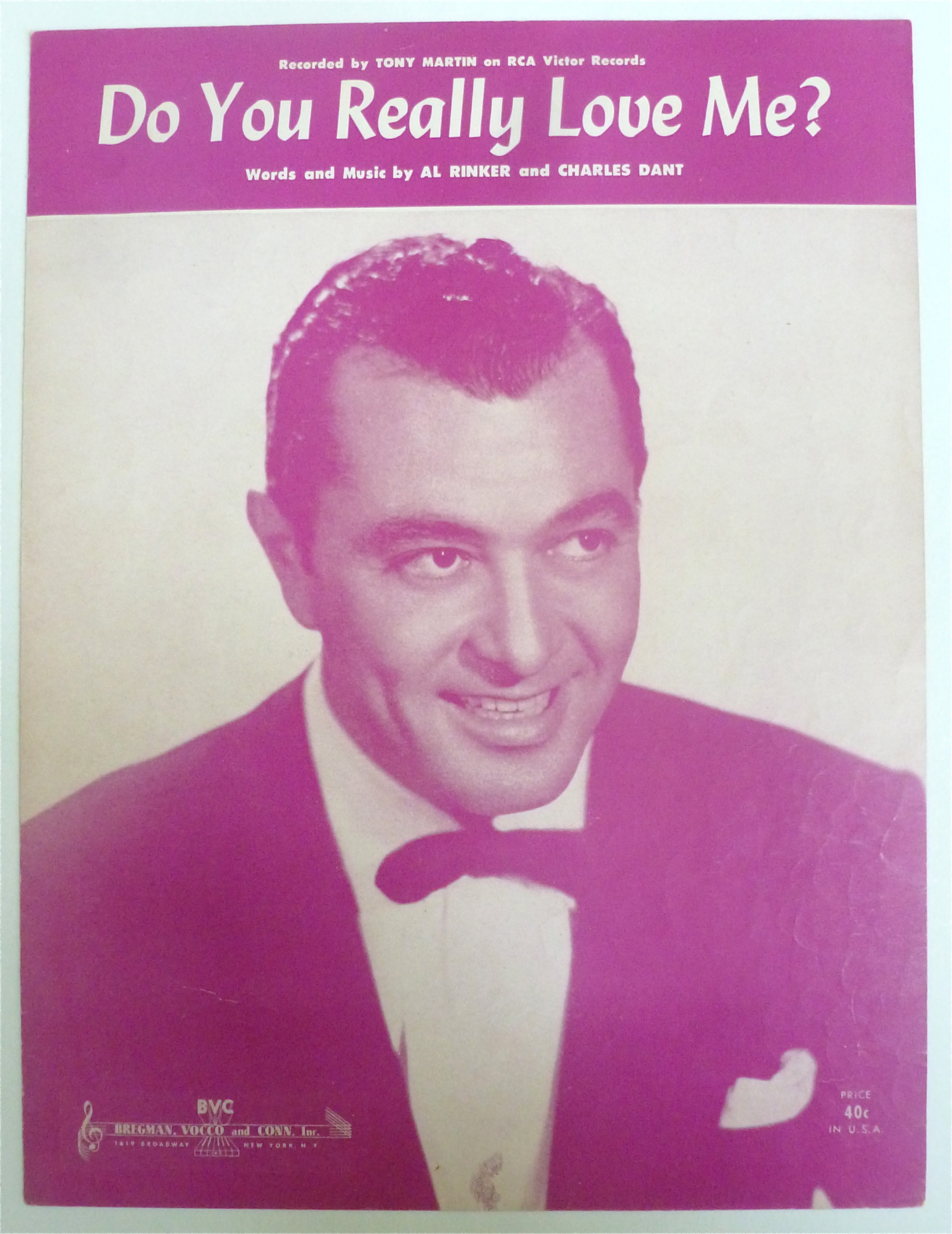 Sheet Music For 1951 Do You Really Love Me?