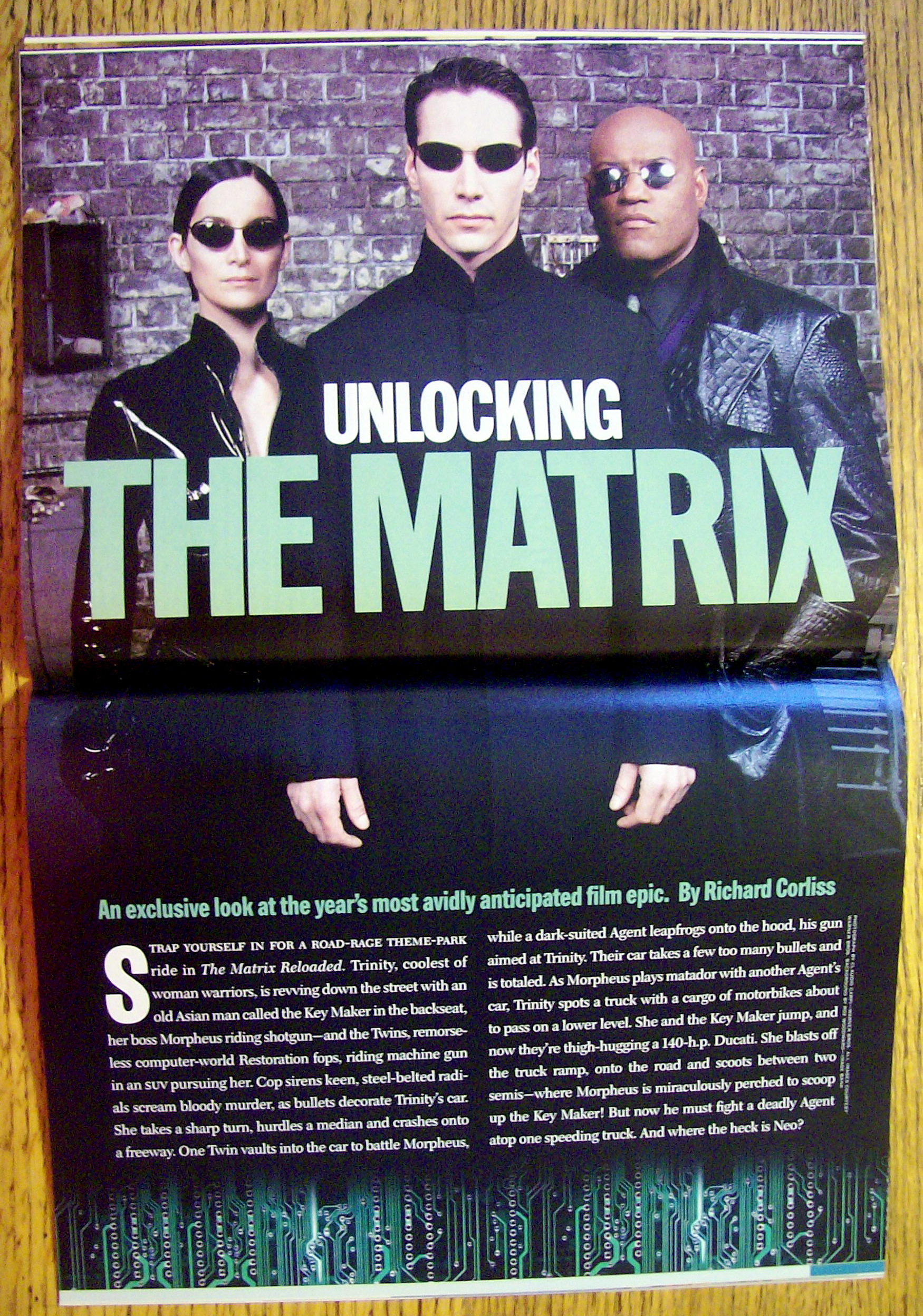 Time Magazine May 12, 2003 Secrets Of The New Matrix