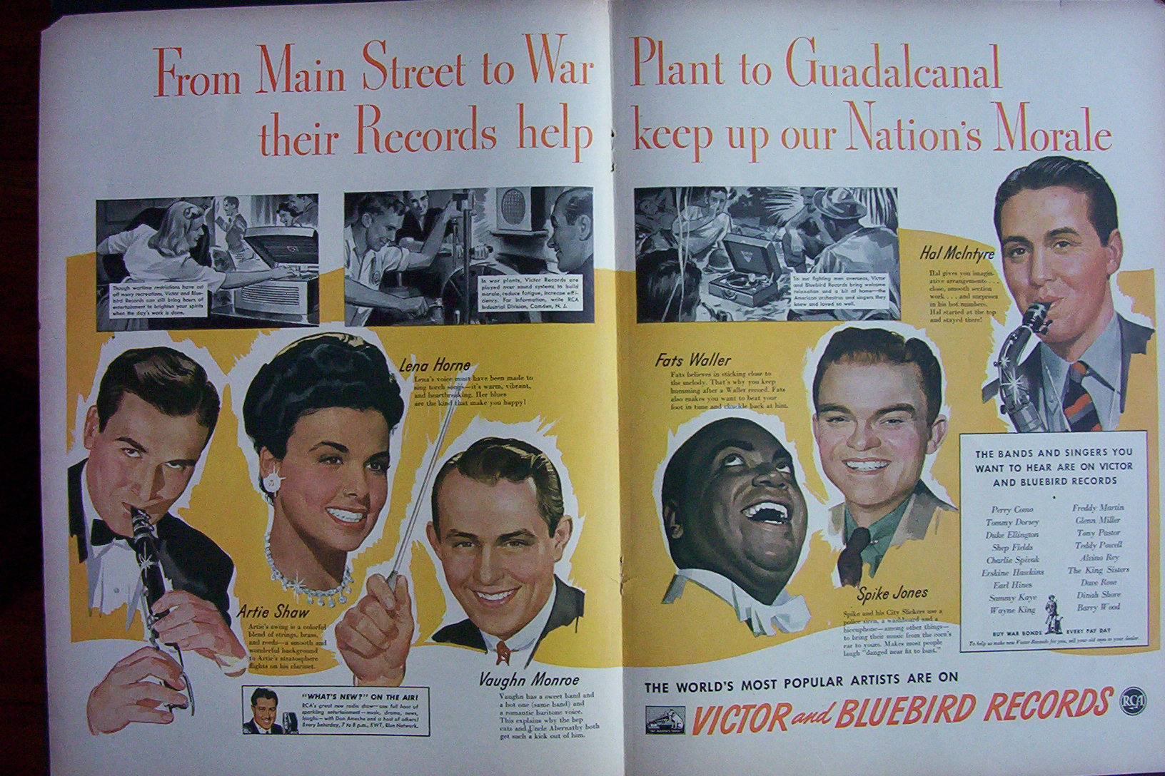 1943 Victor and Bluebird Records with Lena Horne & More
