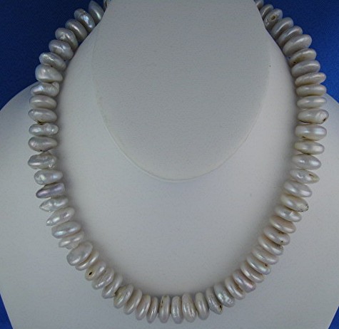 Coin Pearl Lustrous Creamy White Necklace