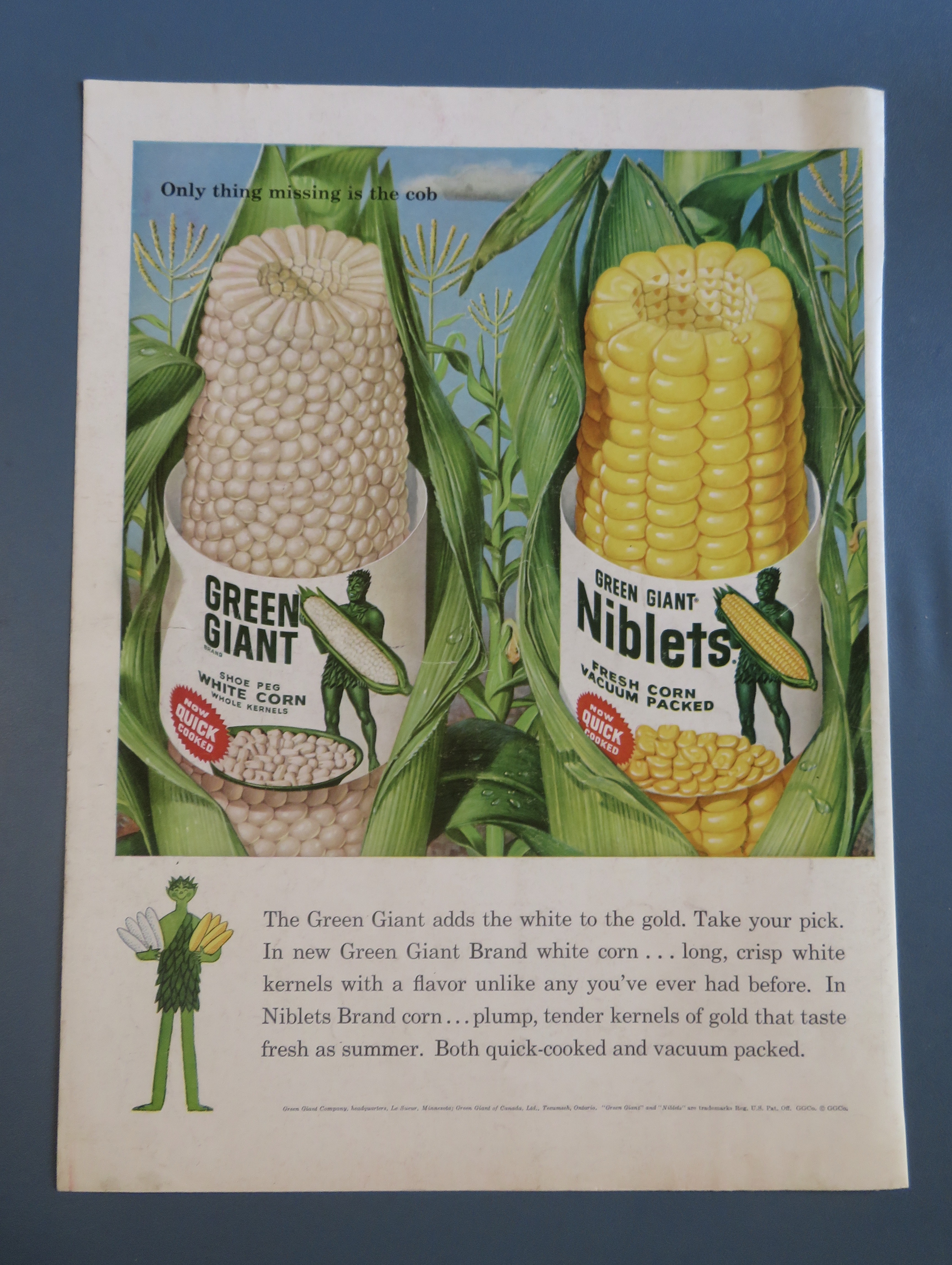 1959 Green Giant Corn with White Corn & Niblets