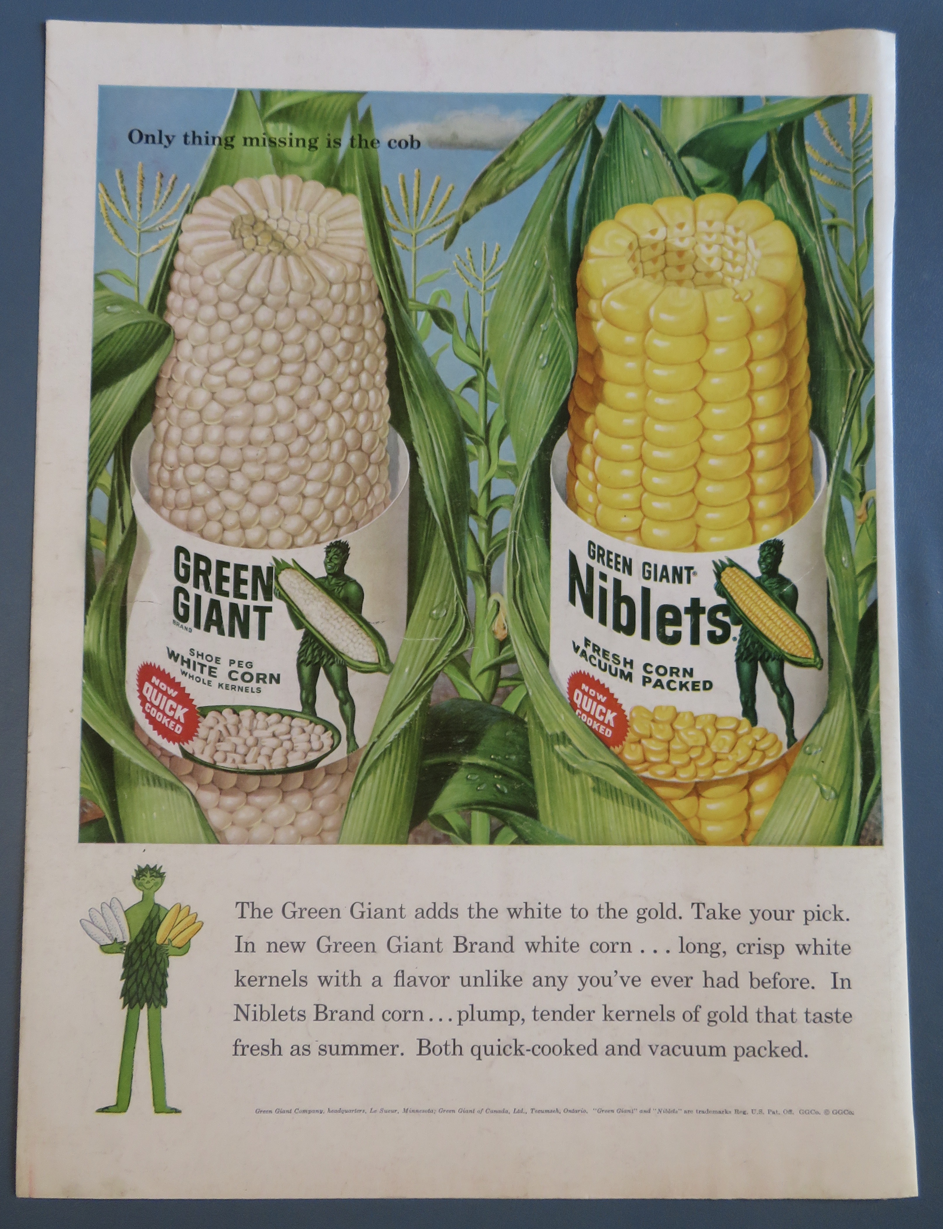 1959 Green Giant Corn with White Corn & Niblets