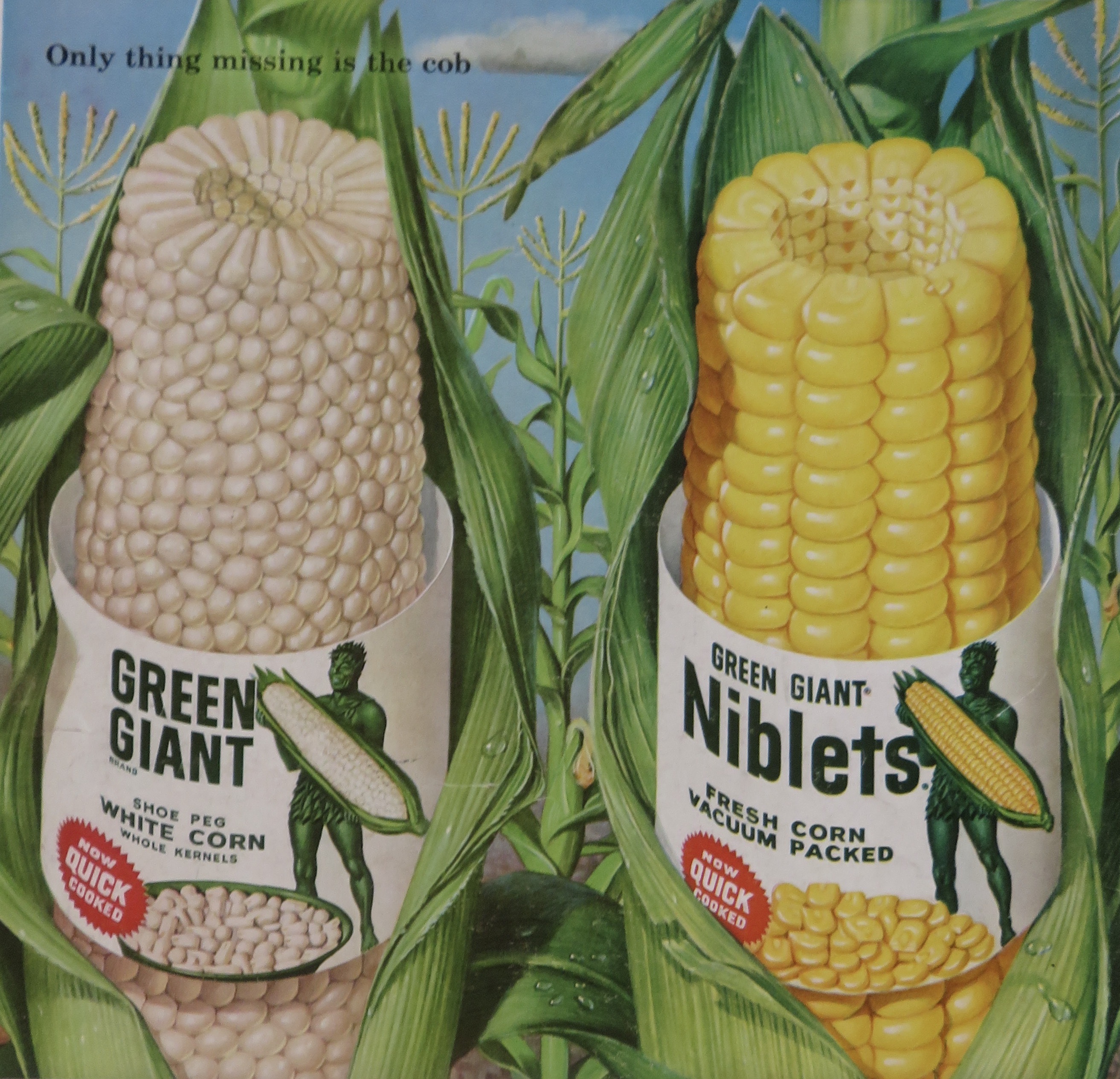 1959 Green Giant Corn with White Corn & Niblets