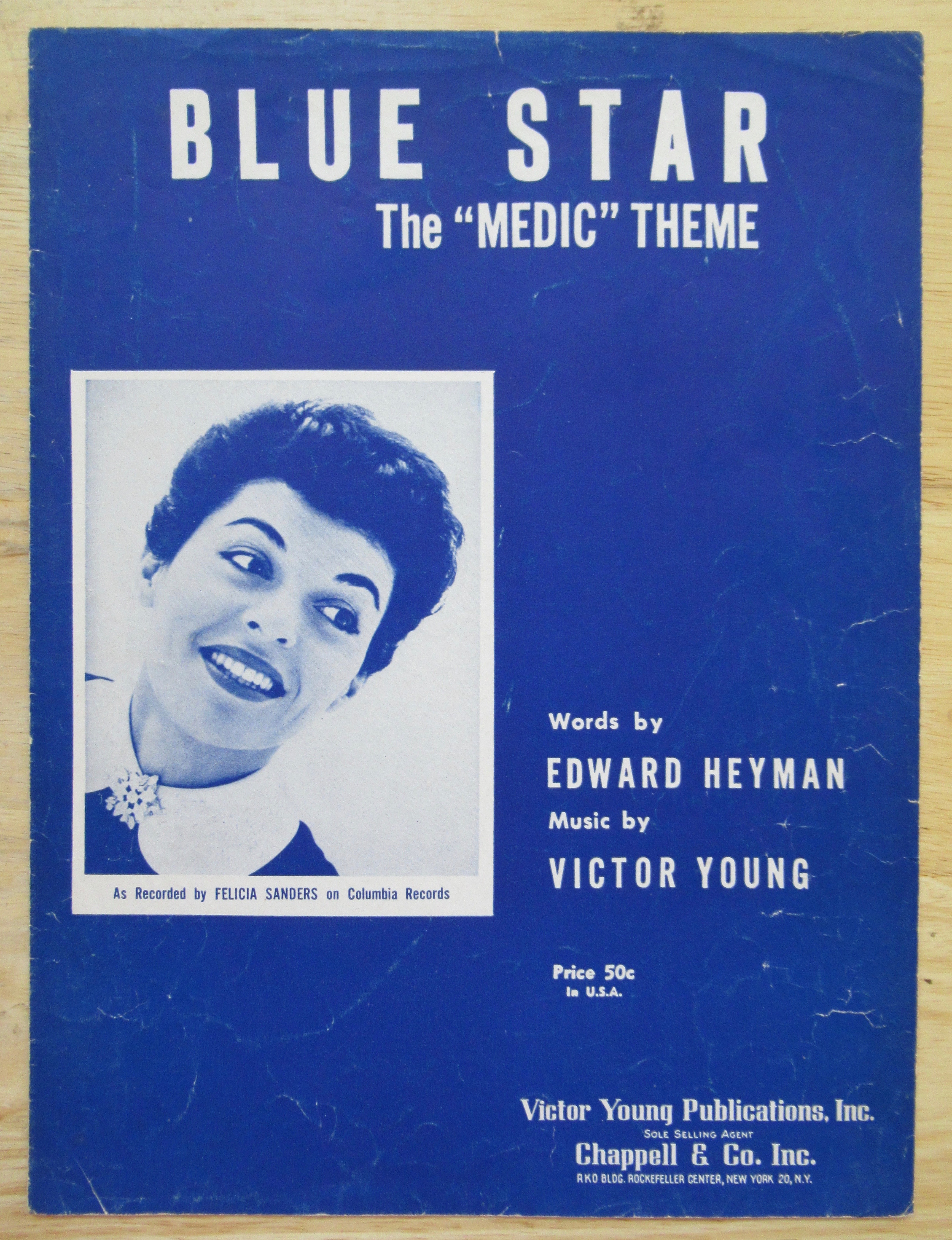 1955 Blue Star ((The Medic Theme) Sheet Music